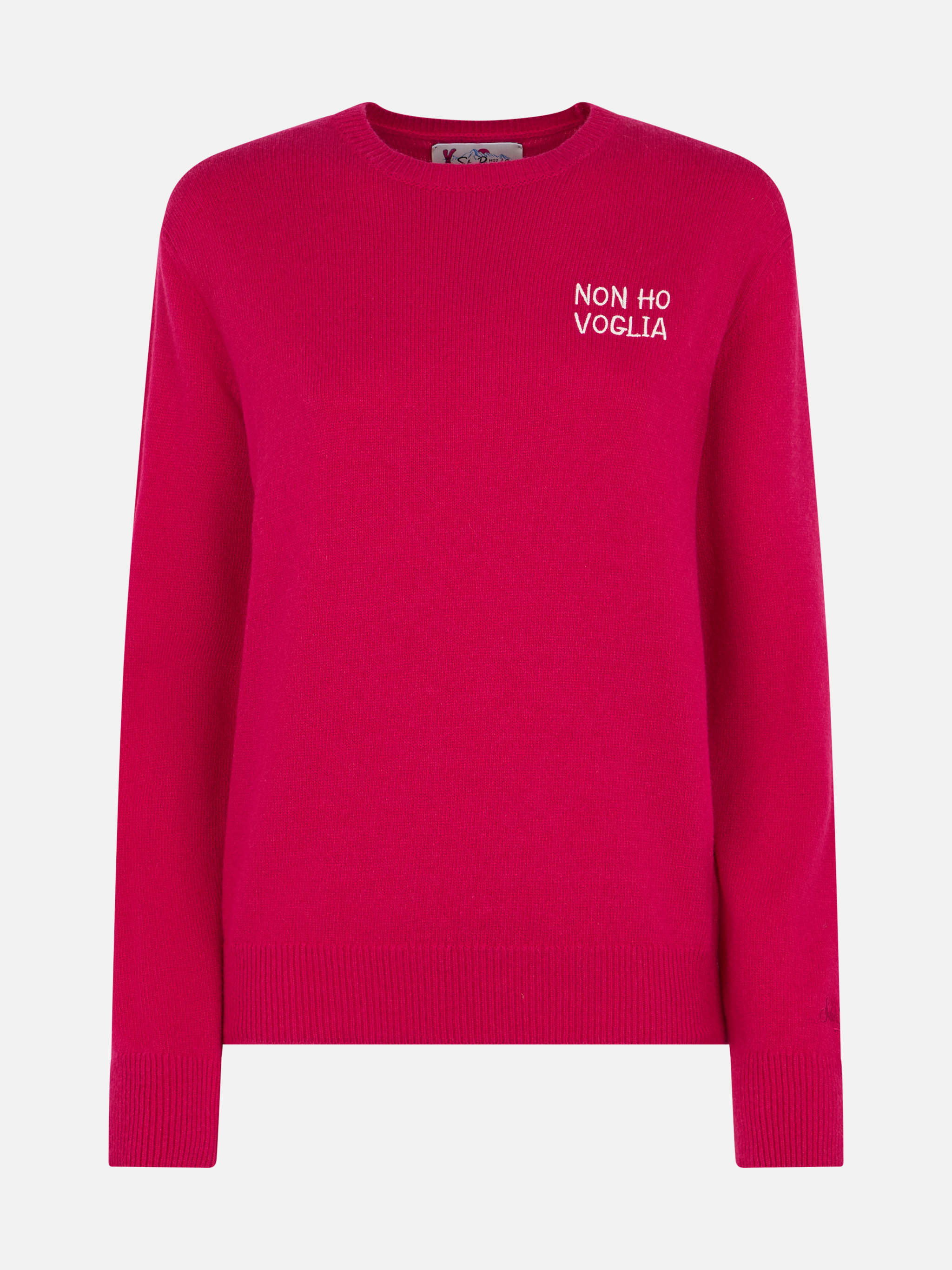 New Queen Burgundy Sweater With Non Ho Voglia Embroidery Pink