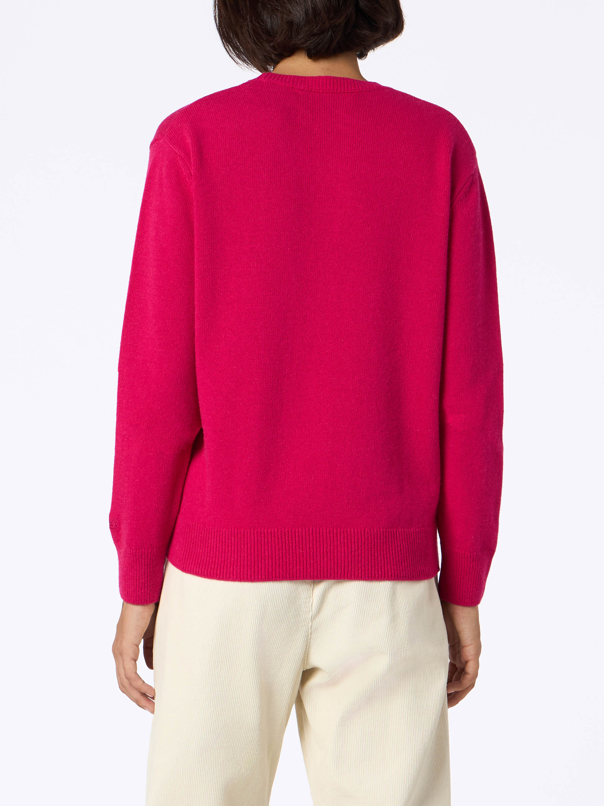 New Queen Burgundy Sweater With Non Ho Voglia Embroidery Pink