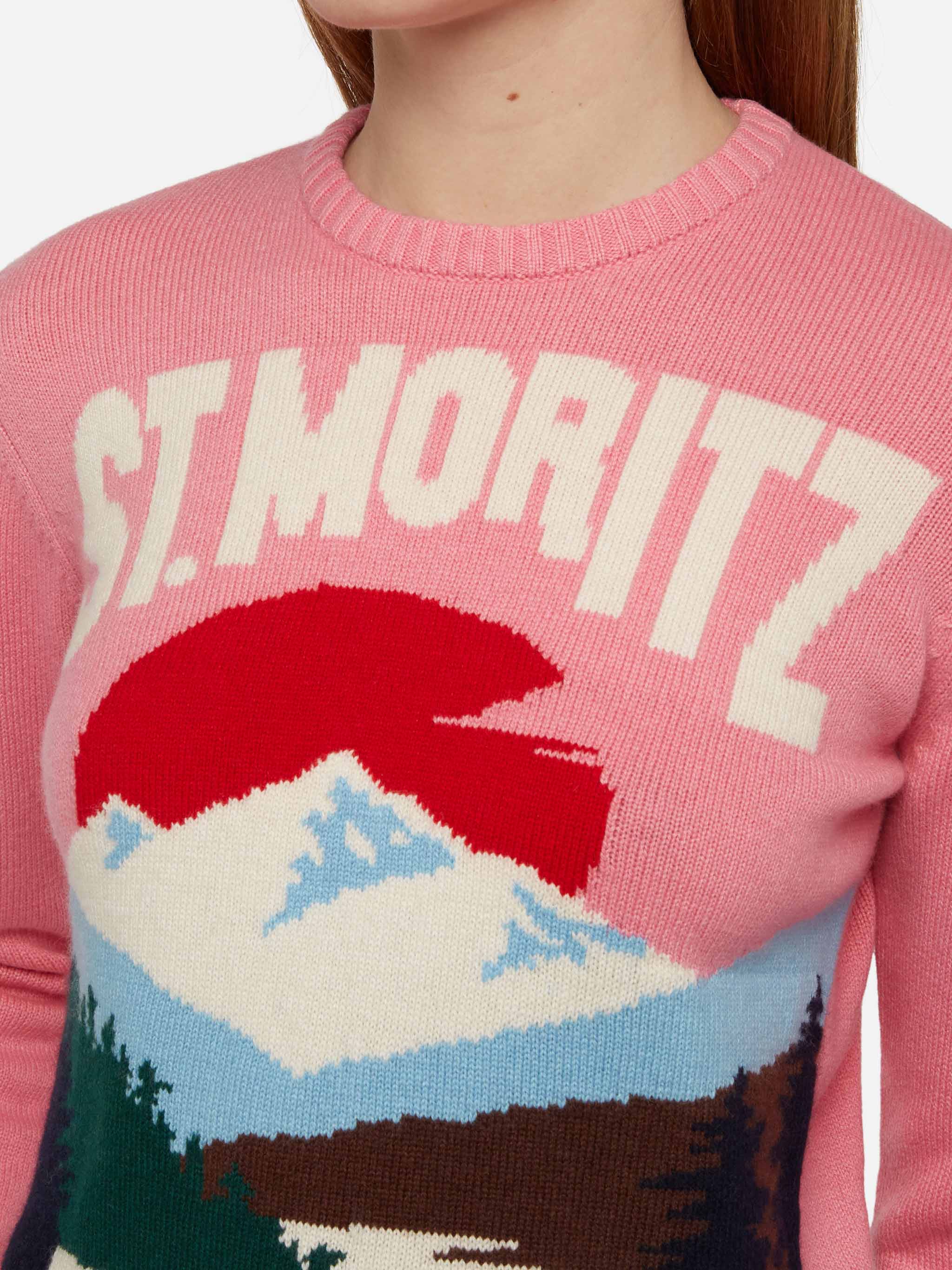 St. Moritz Print New Queen Sweater Pink
