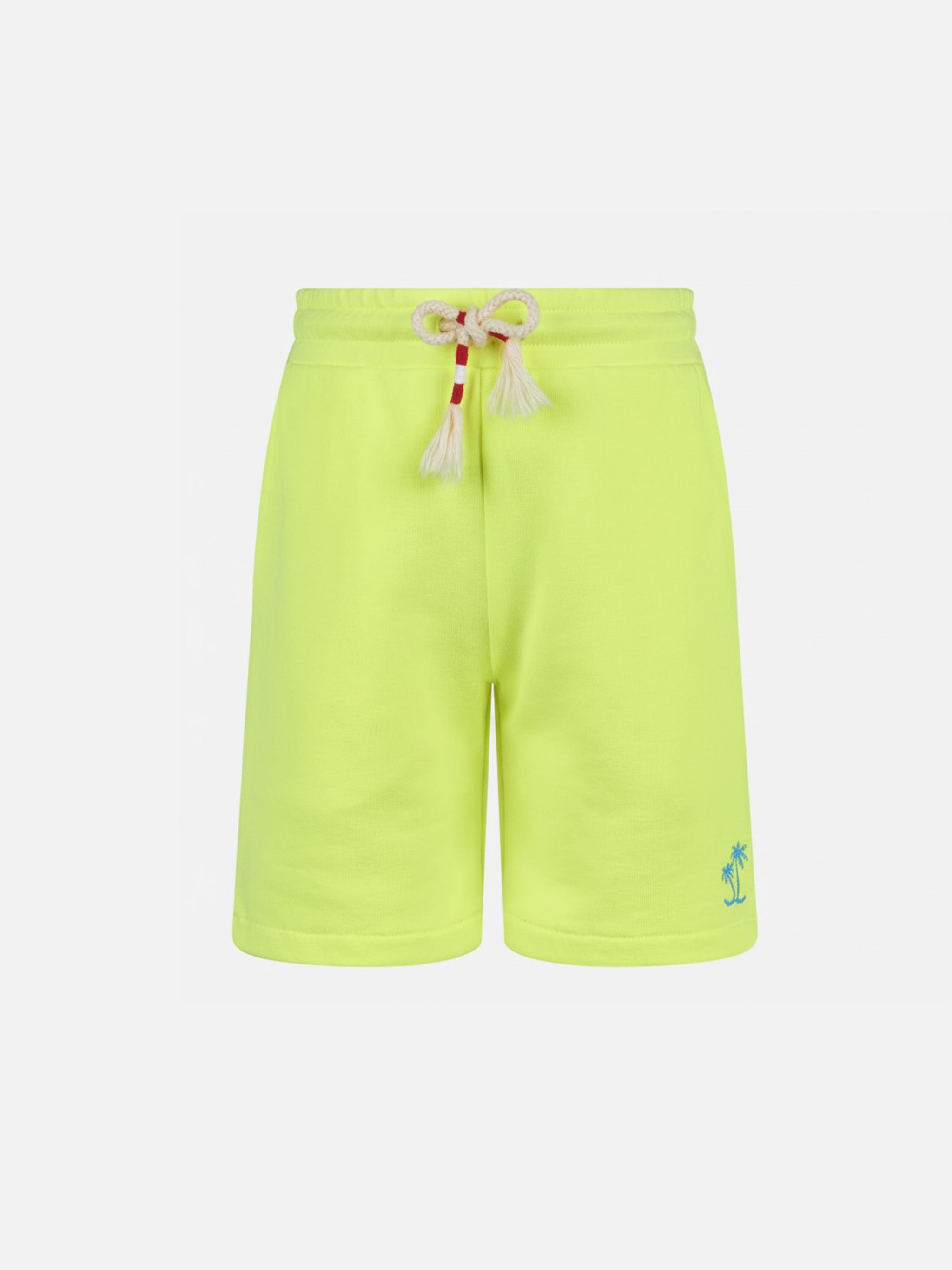 Fluo Yellow Cotton Bermuda Shorts Randle Jr Pant