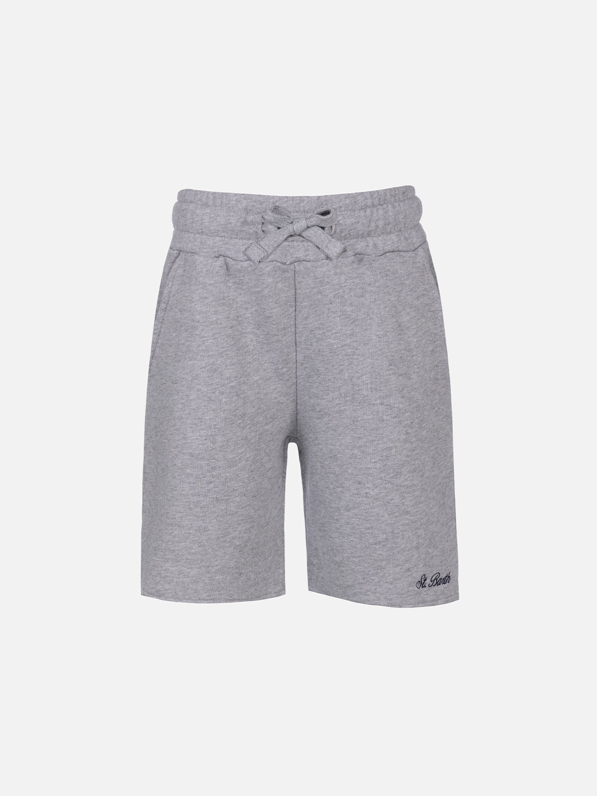 Boy Grey Cotton Fleece Bermuda Shorts Randle Jr Pant