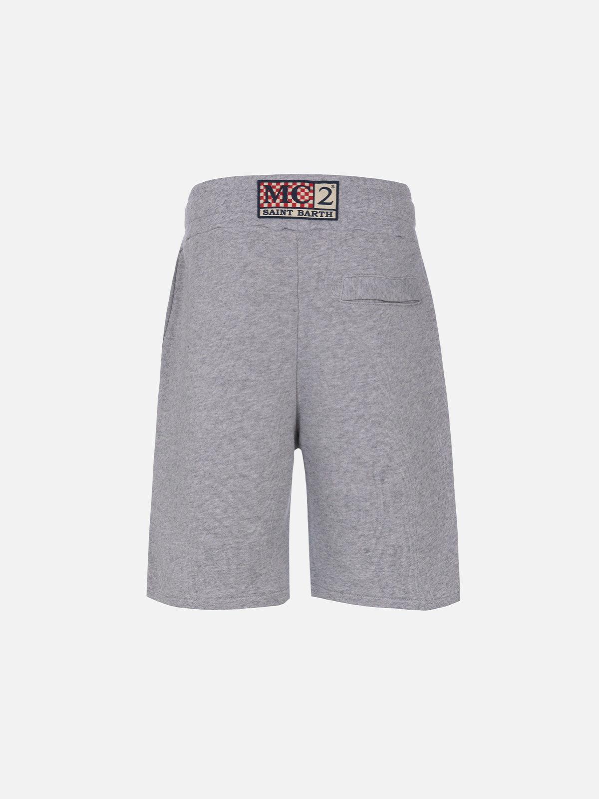 Boy Grey Cotton Fleece Bermuda Shorts Randle Jr Pant