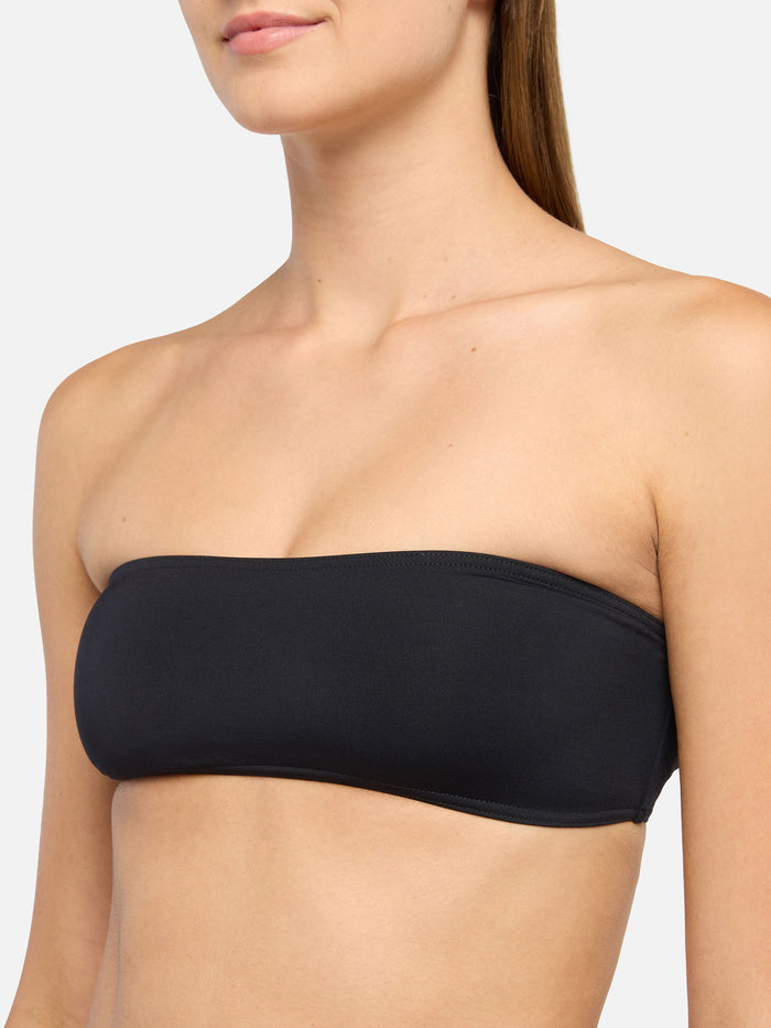 Rebby Black Bandeau Top