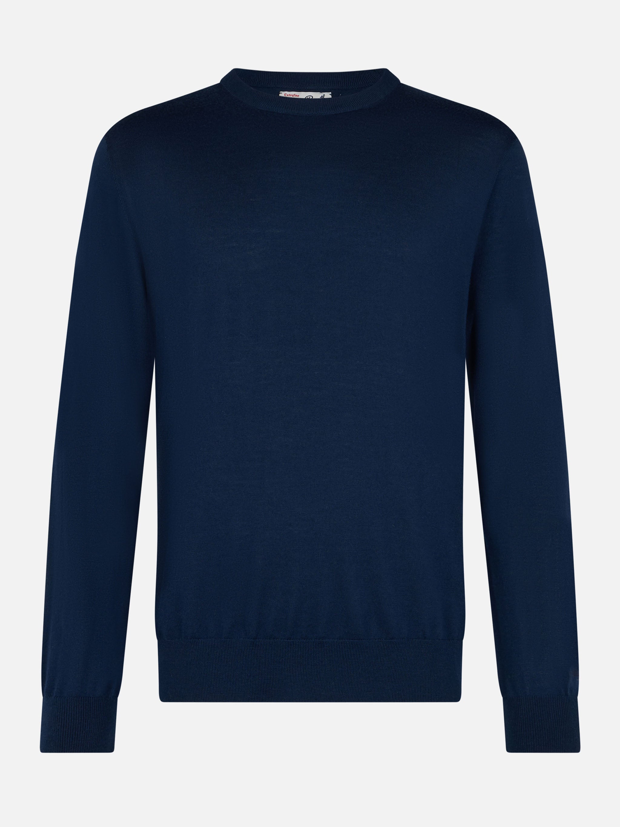 Crewneck Sweater Regent Merino Wool Blue