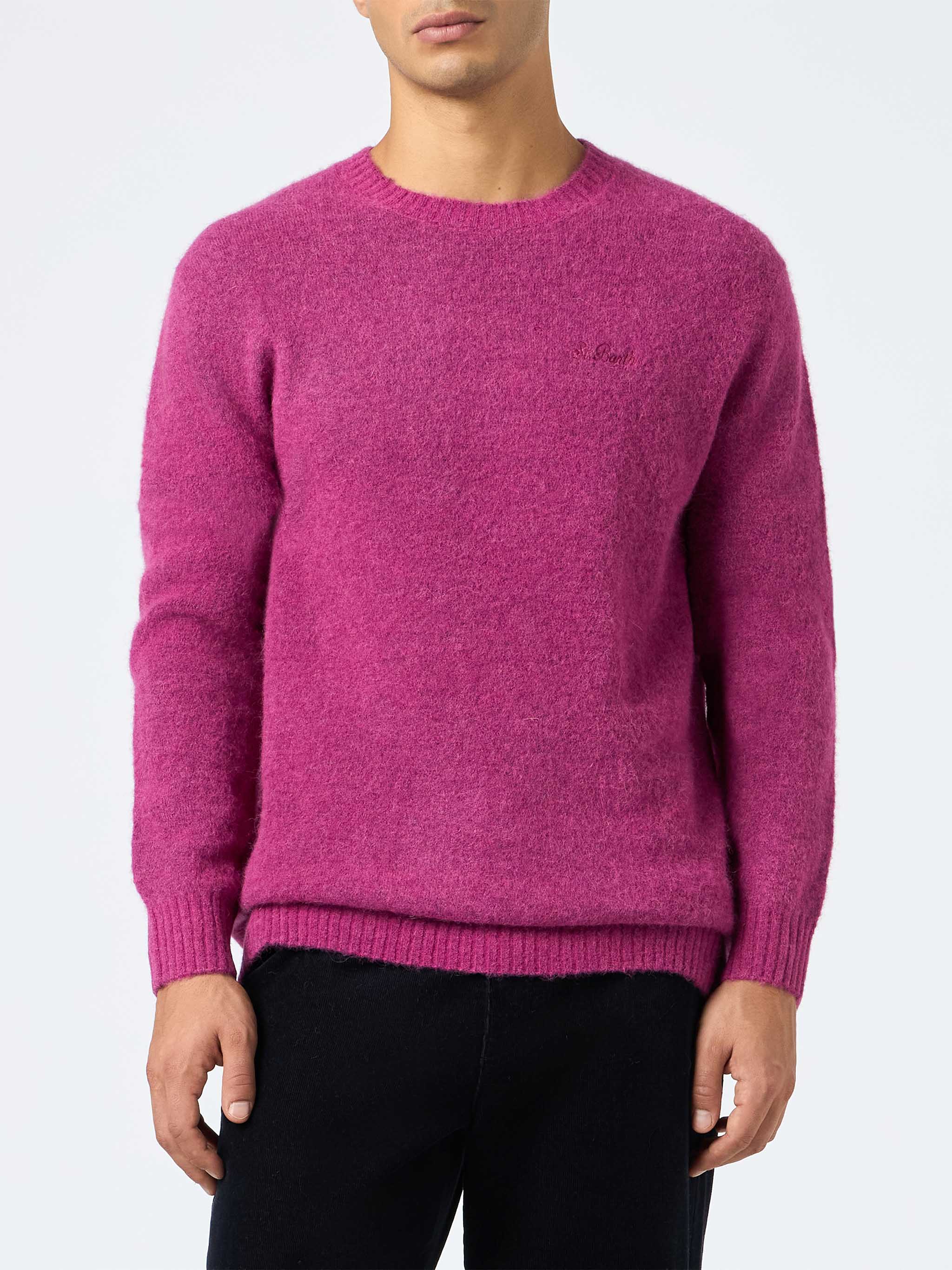 Crewneck Sweater Regent Peony Stretch Alpaca Pink
