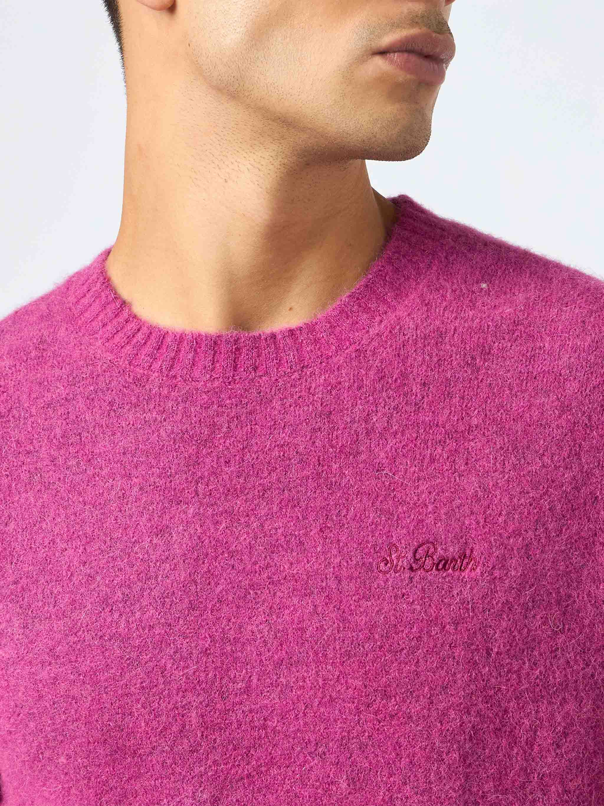 Crewneck Sweater Regent Peony Stretch Alpaca Pink