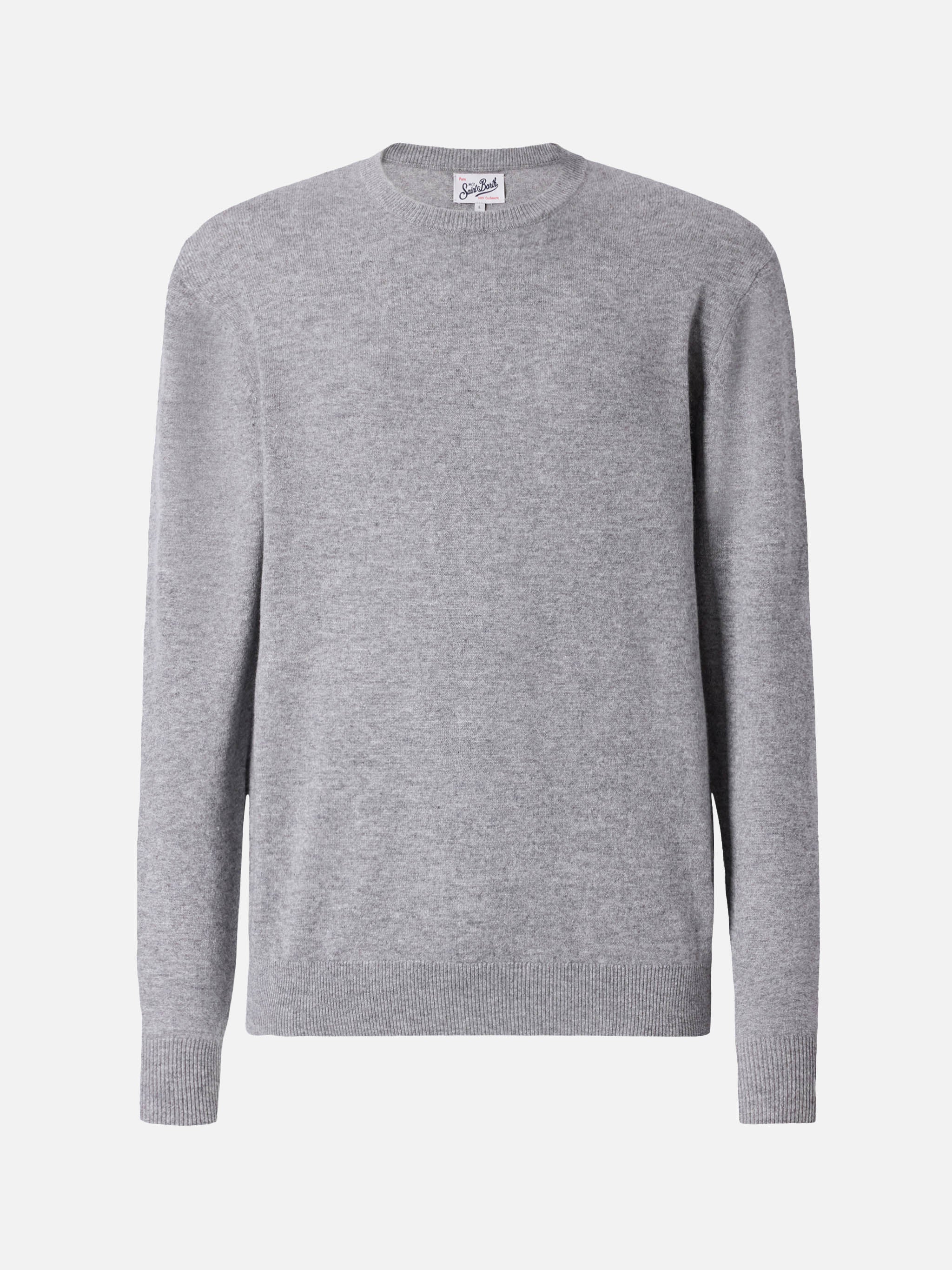 Regent Crewneck Sweater Melange Grey Cashmere