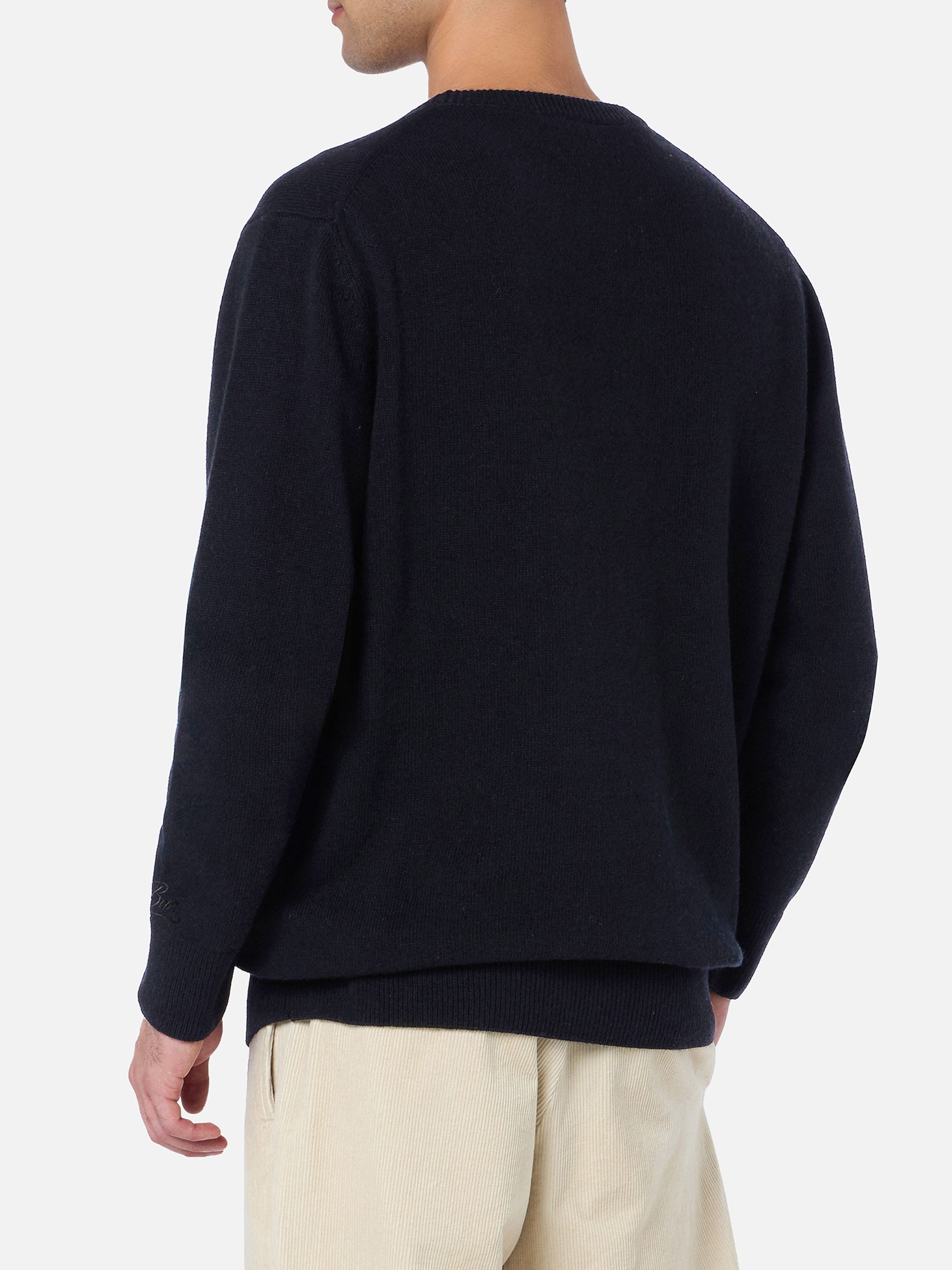 Regent Crewneck Sweater Black Cashmere
