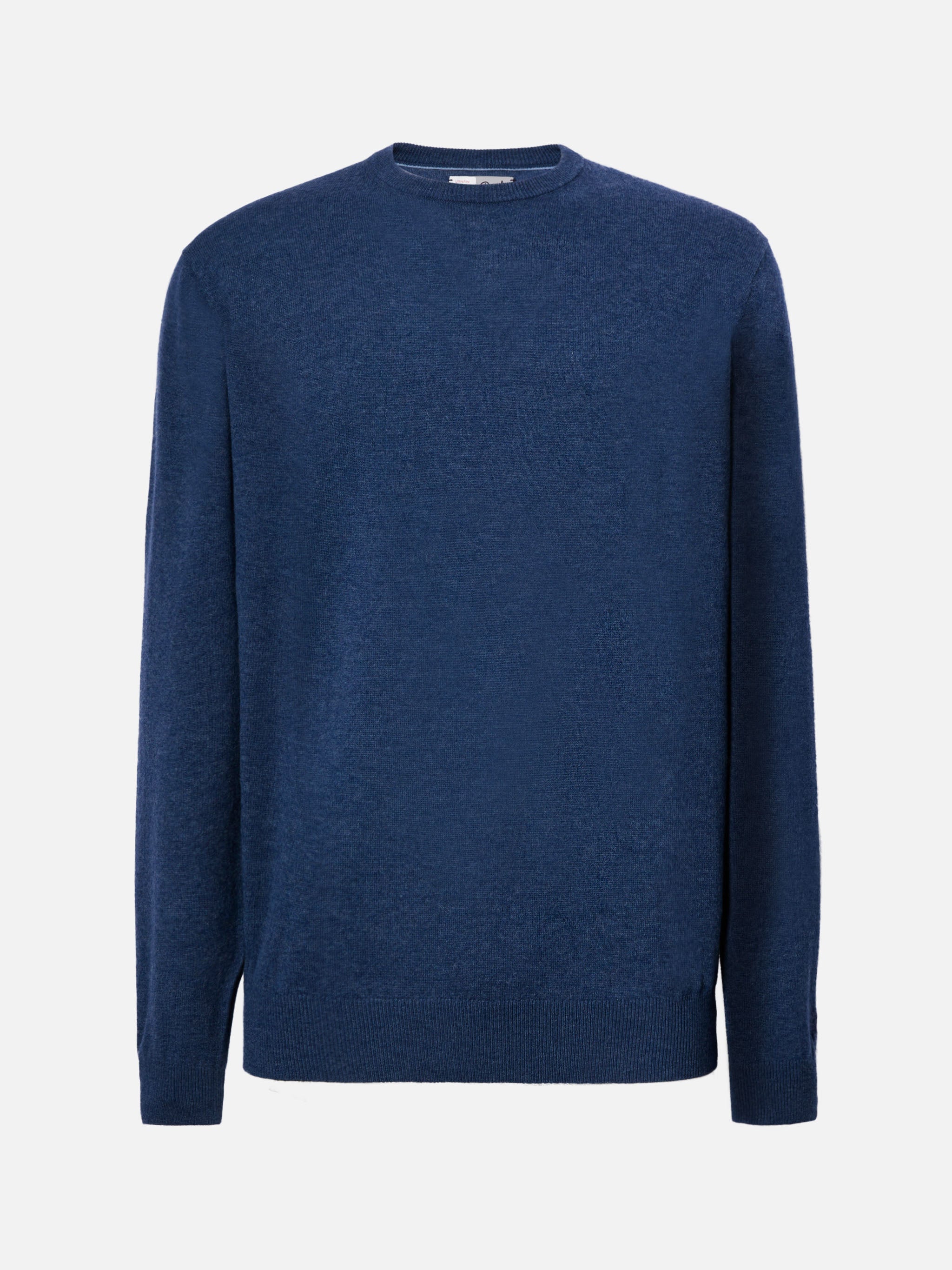 Regent Sweater Denim Blue Merino Wool And Cashmere