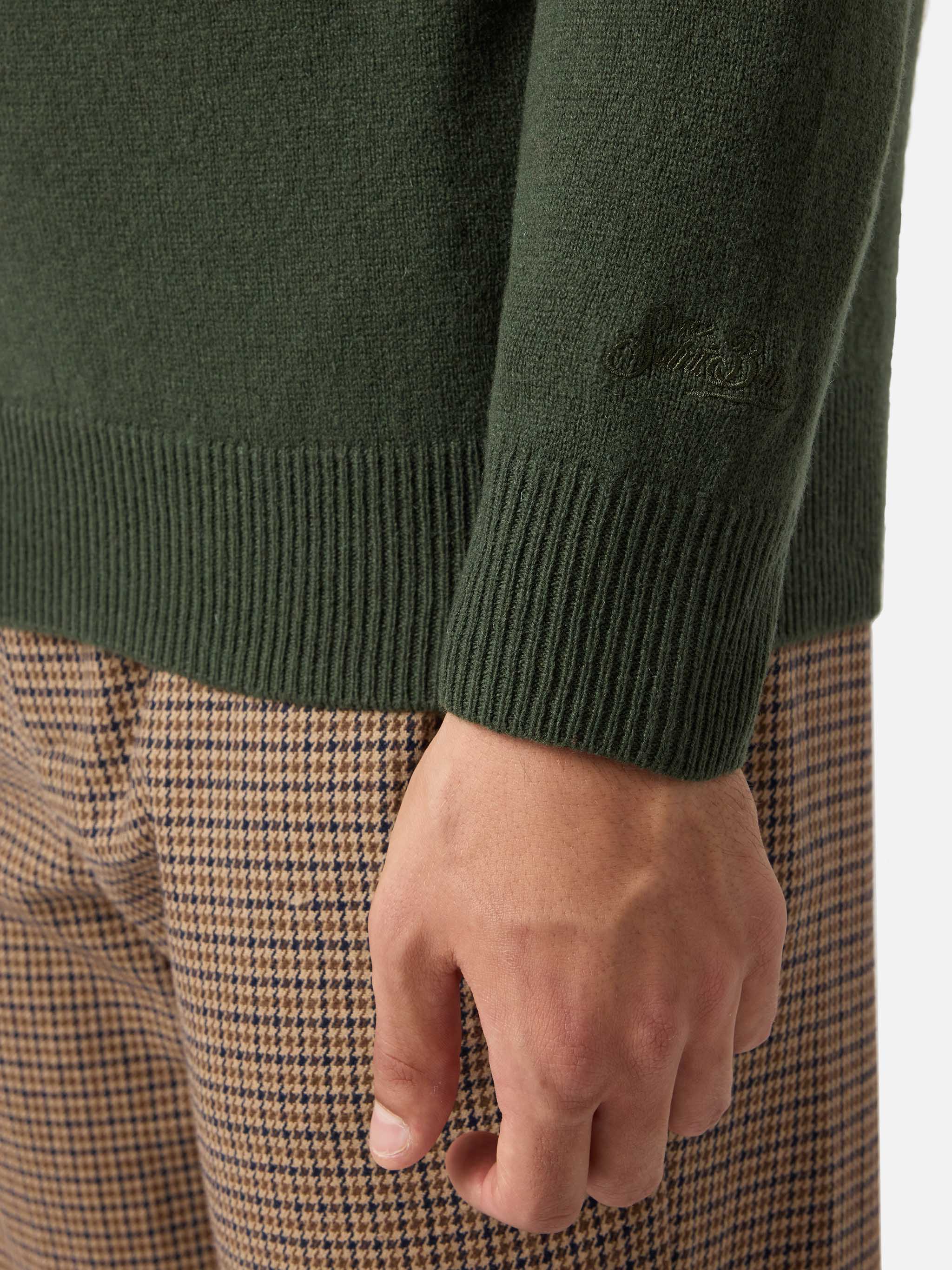 Regent Lambswool Sweater Military Green
