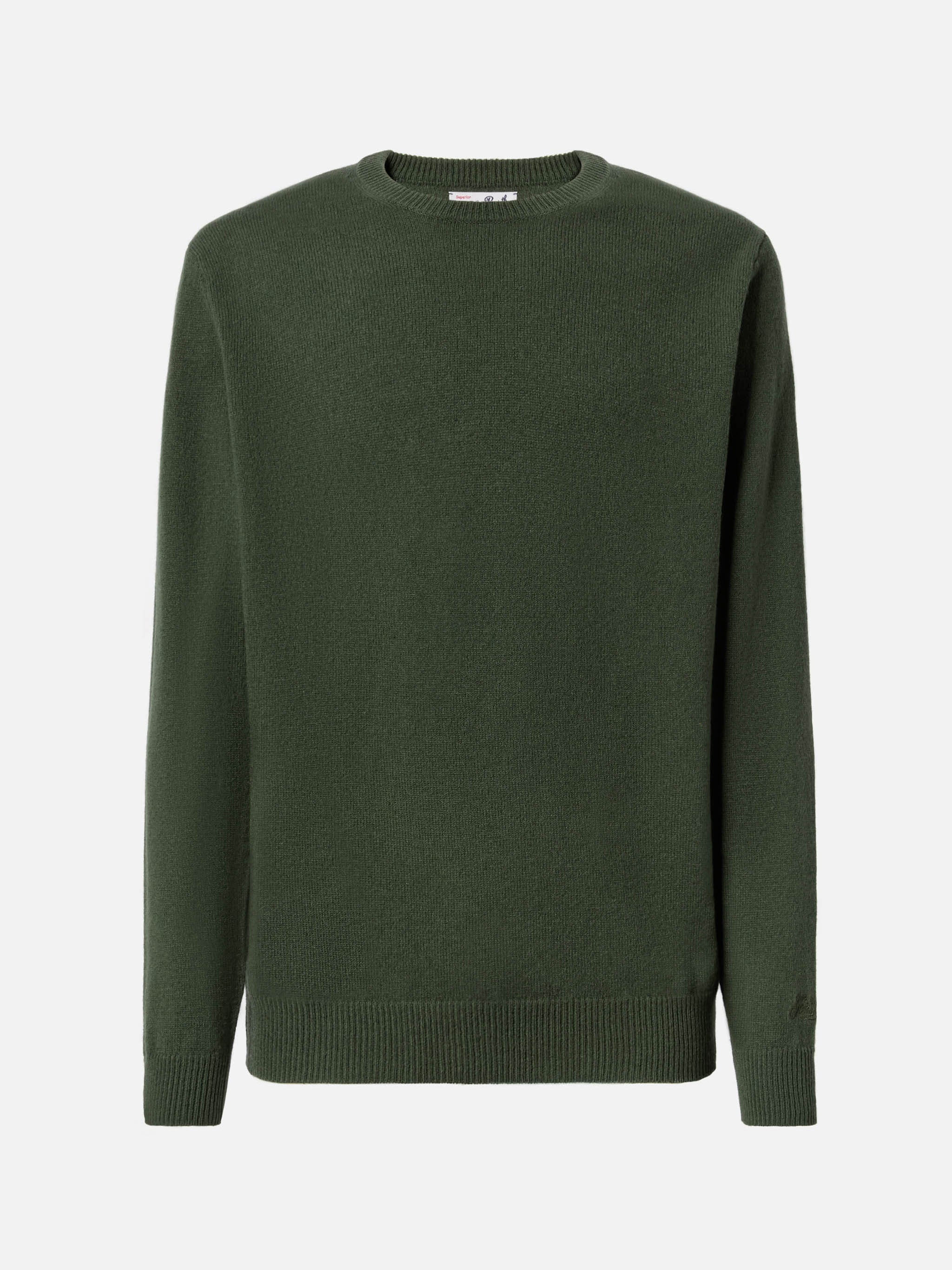 Regent Lambswool Sweater Military Green