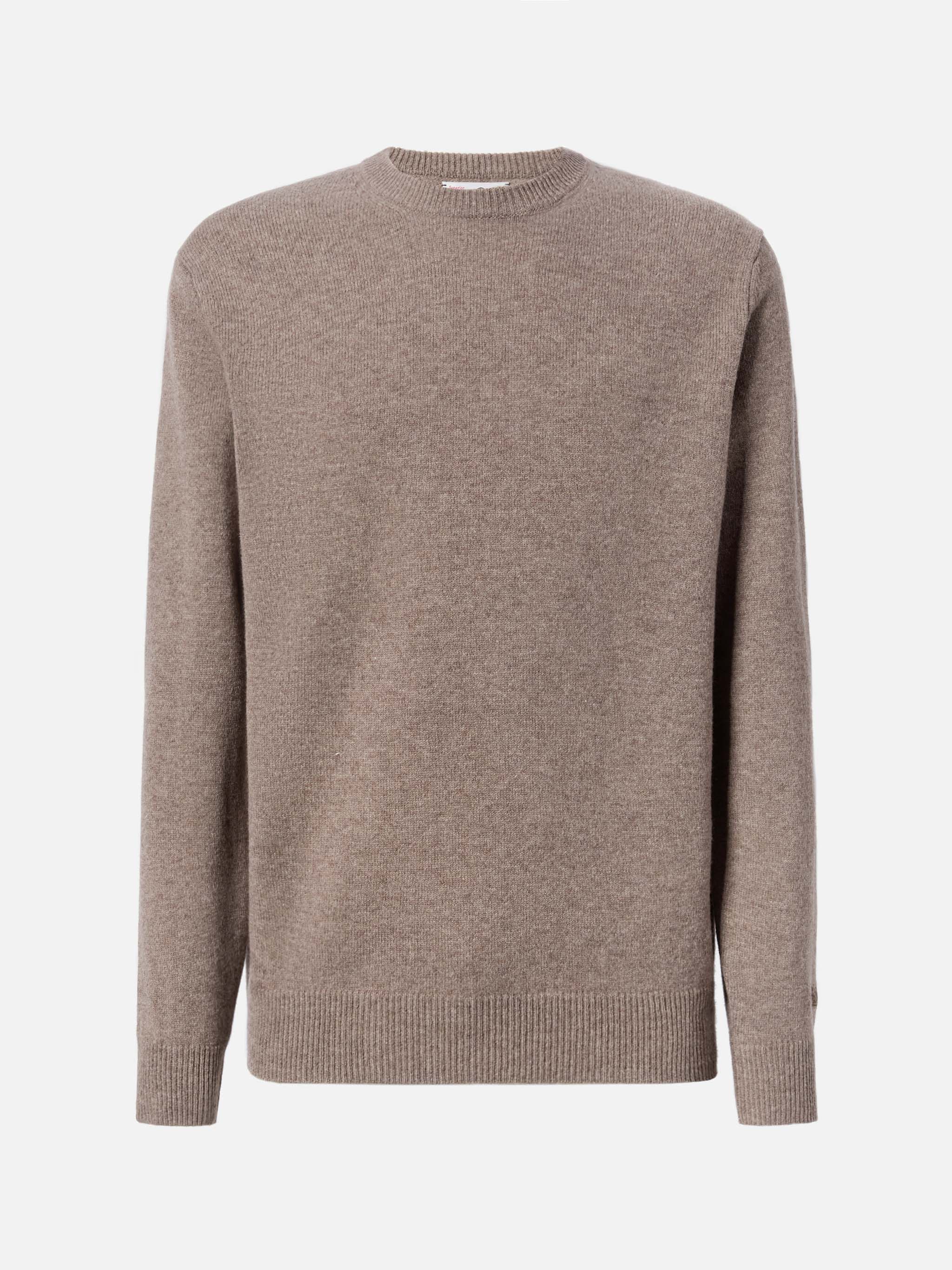 Regent 100% Lambswool Sweater In Nut Brown __single__ Knitwear