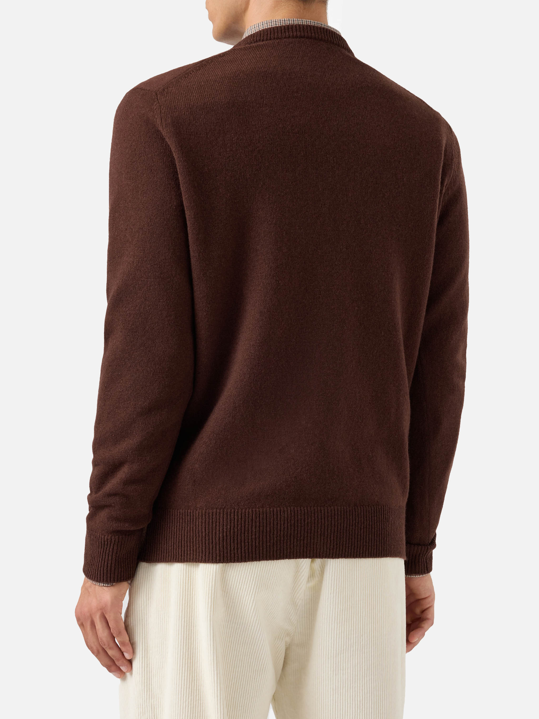 Regent 100% Lambswool Sweater In Brown __single__ Knitwear