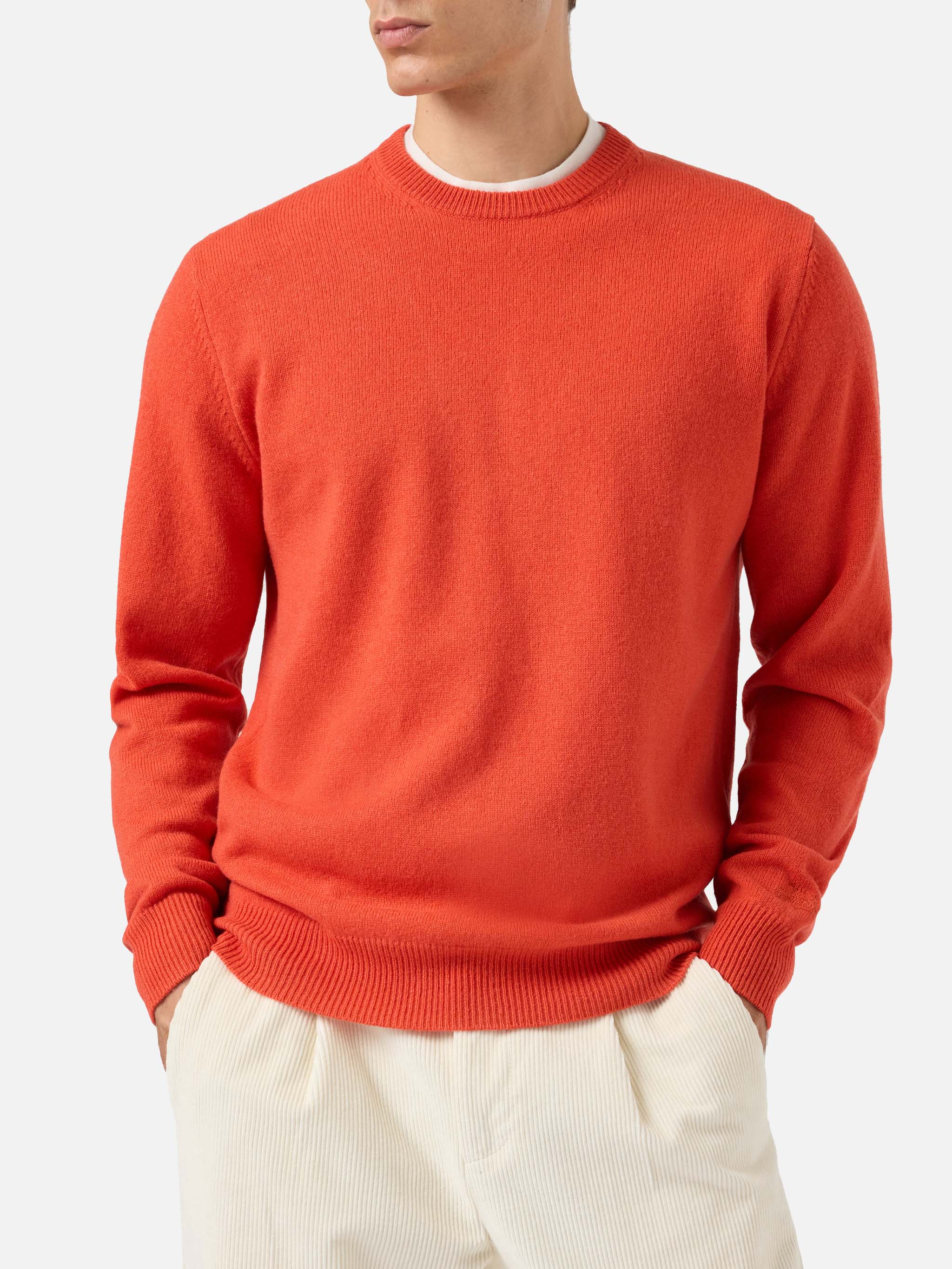 Regent Lambswool Sweater Orange