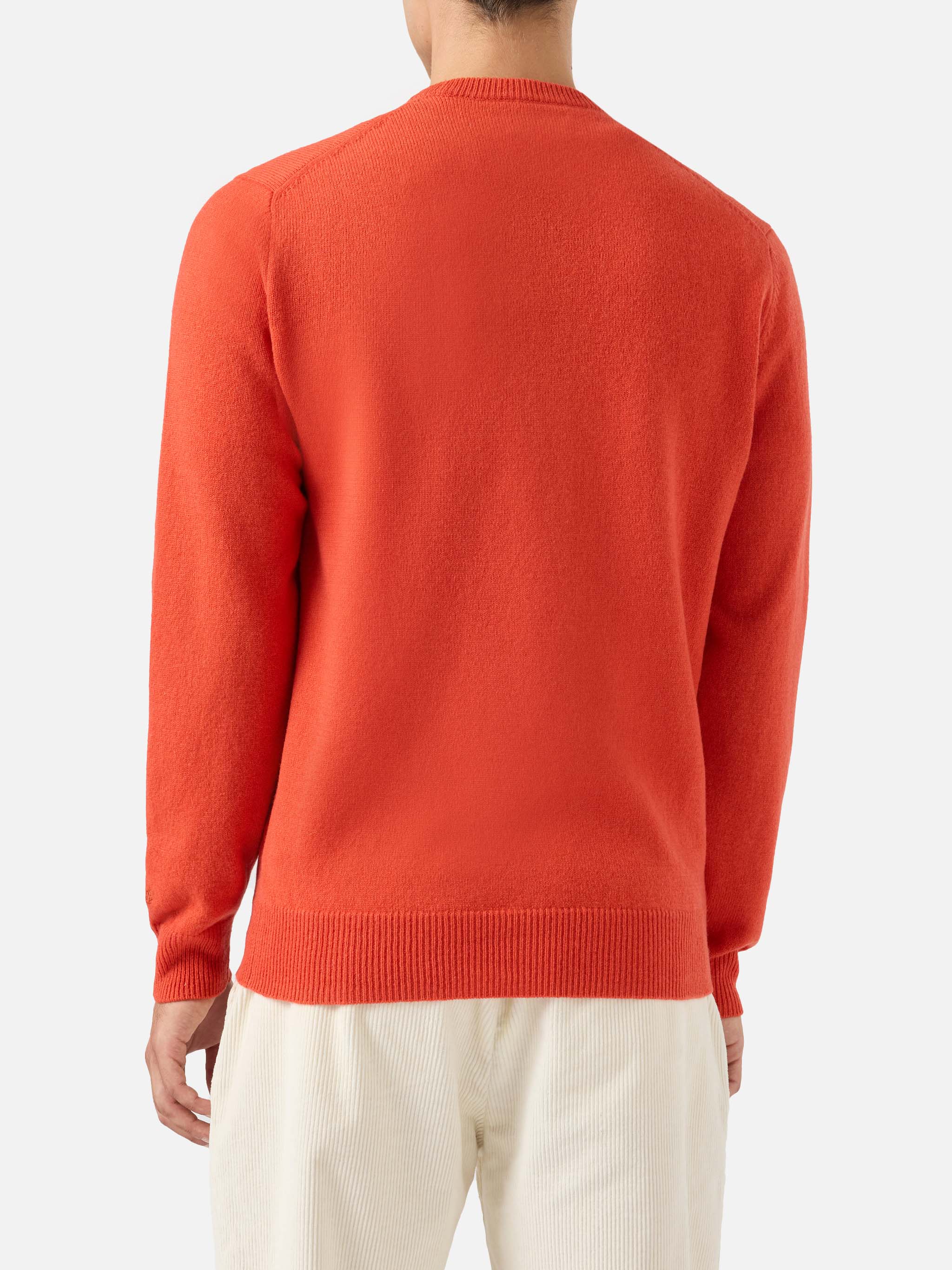 Regent Lambswool Sweater Orange