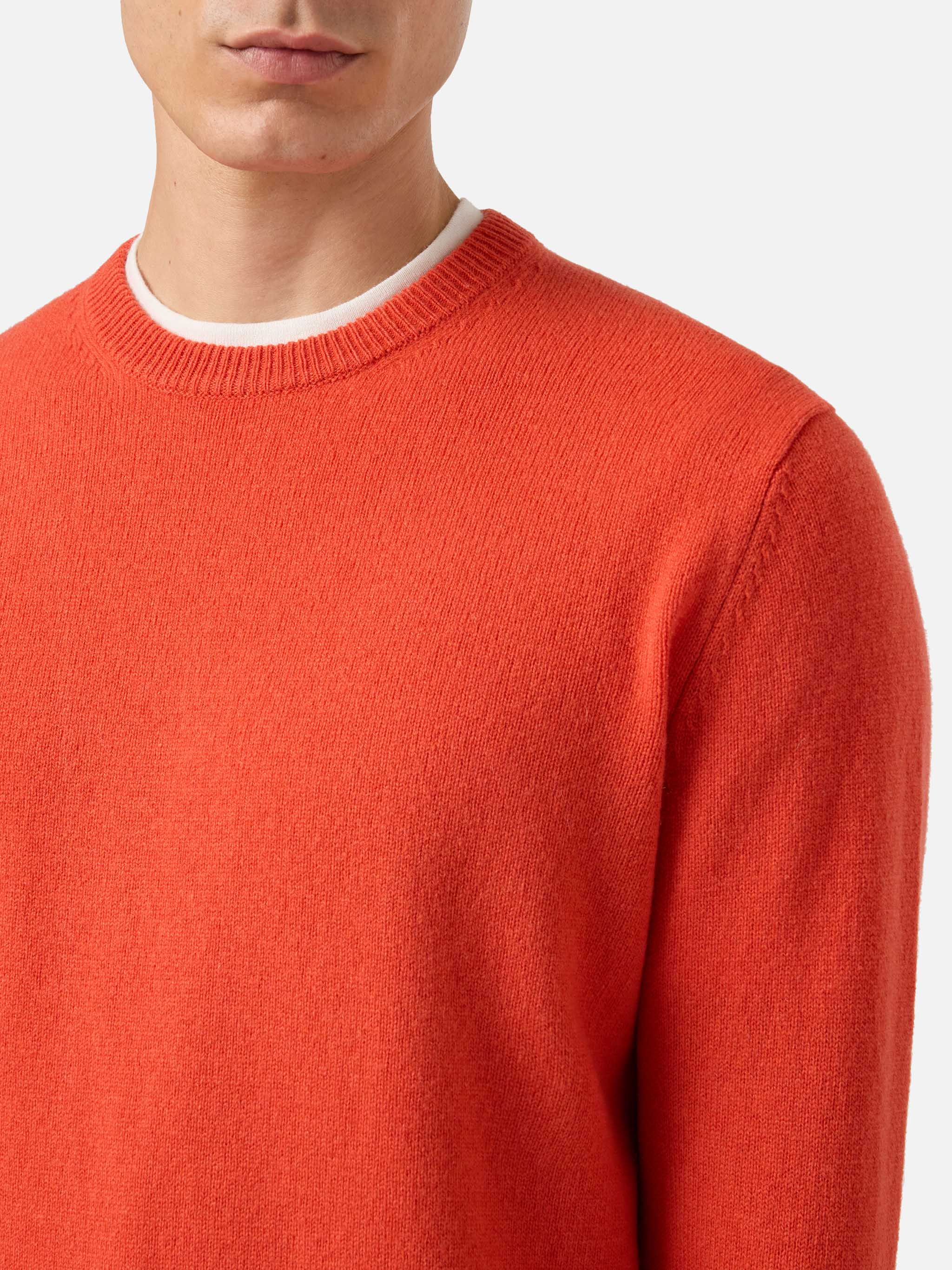 Regent Lambswool Sweater Orange