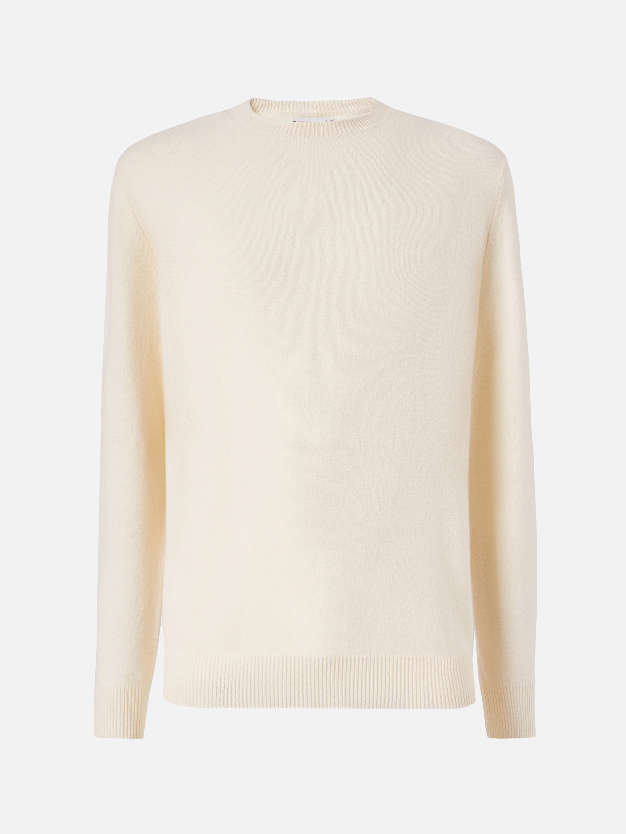 Regent 100% Lambswool Sweater In White __single__ Knitwear