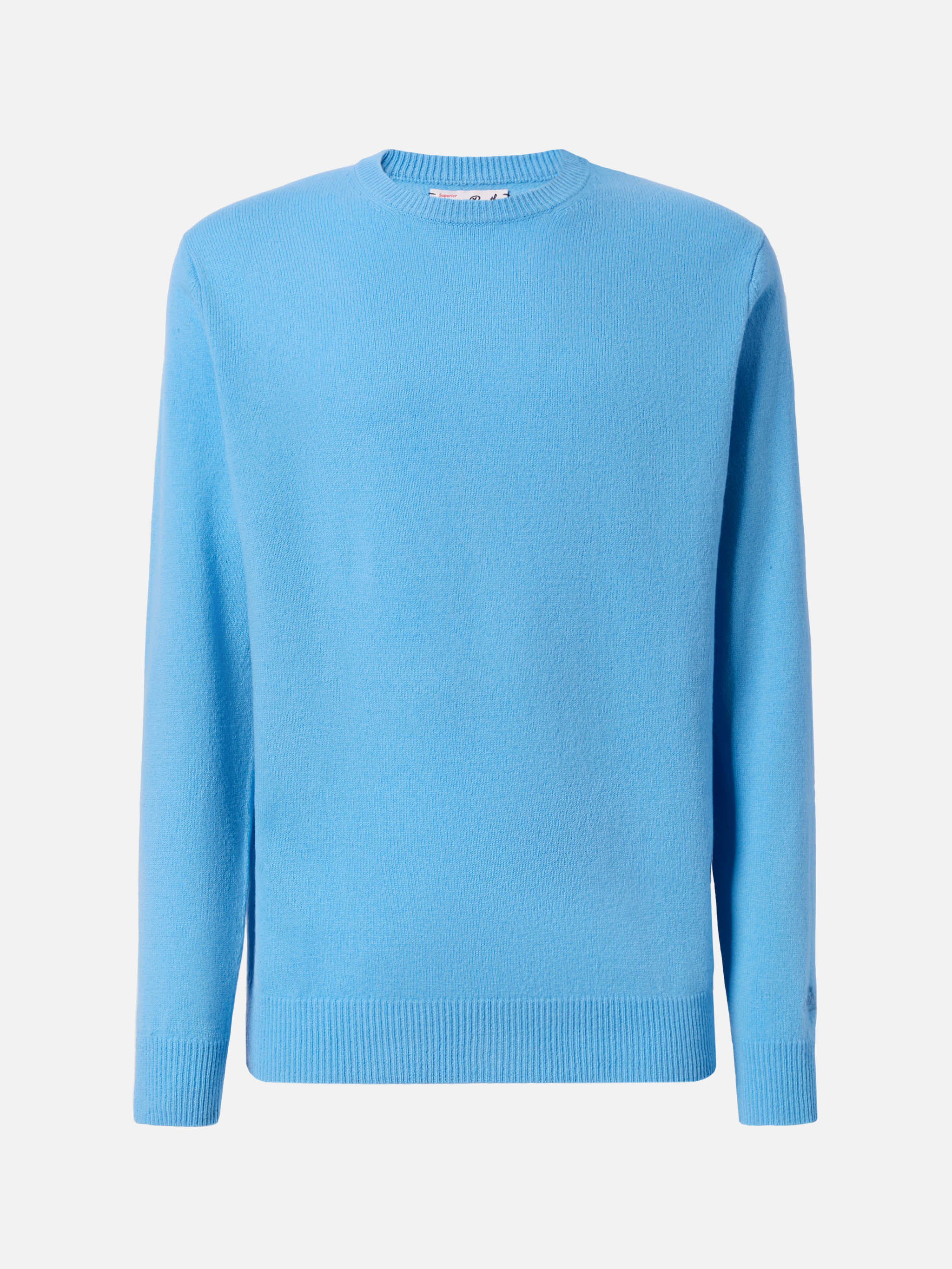 Regent 100% Lambswool Sweater In Dusty Blue __single__ Knitwear