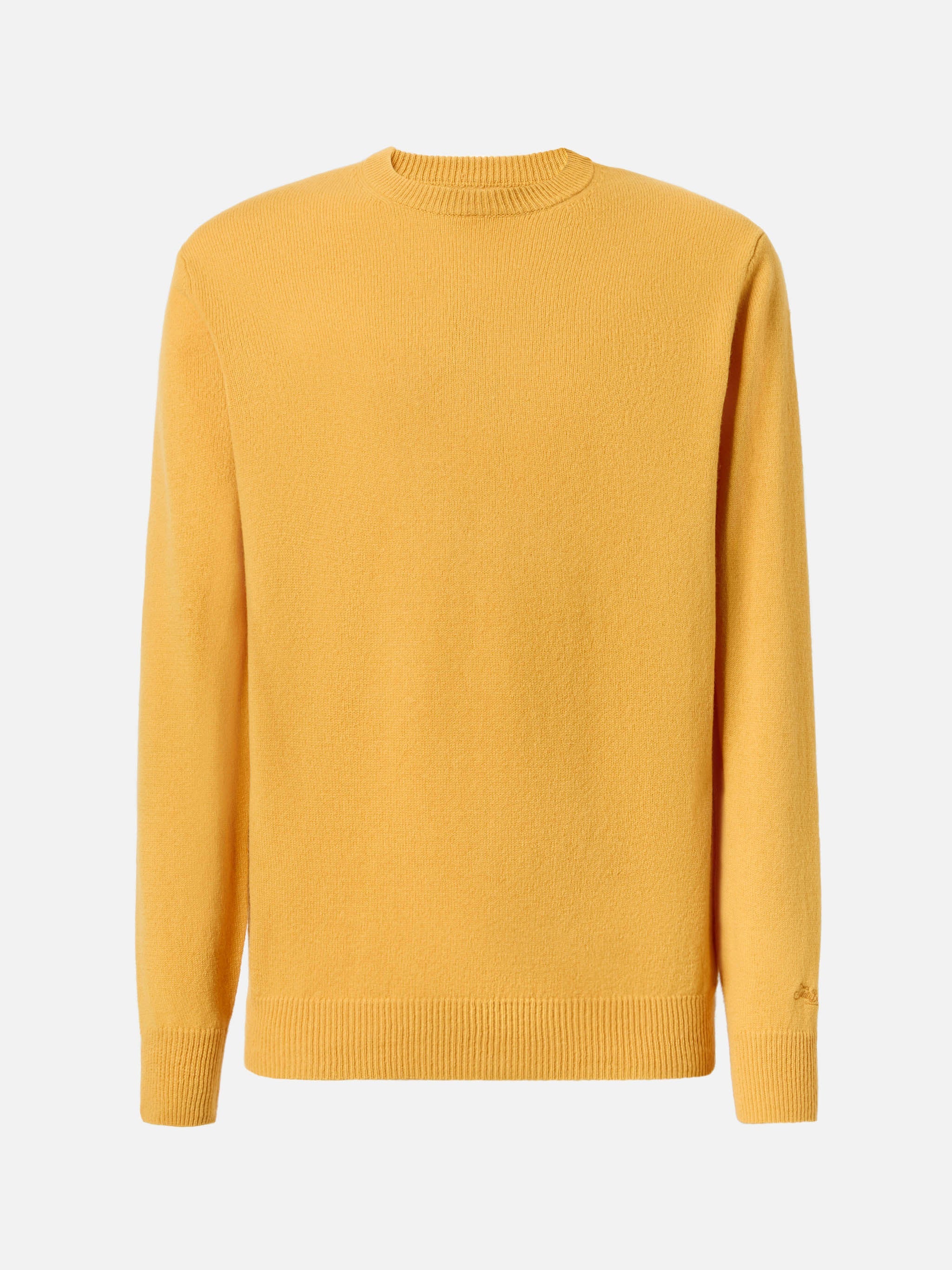 Regent Lambswool Sweater Ochre Yellow