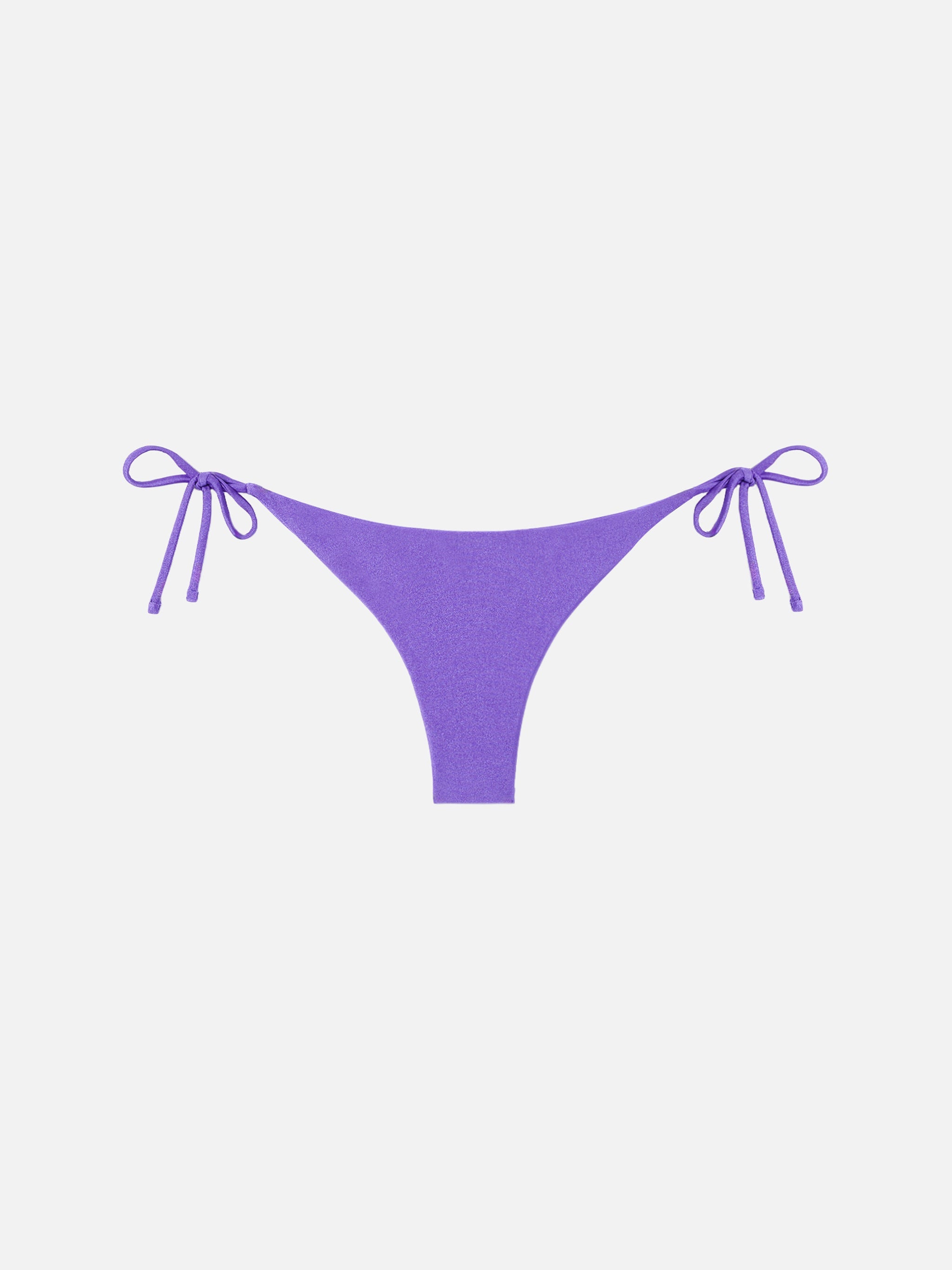 Shiny Purple Cheeky Swim Briefs Bottom