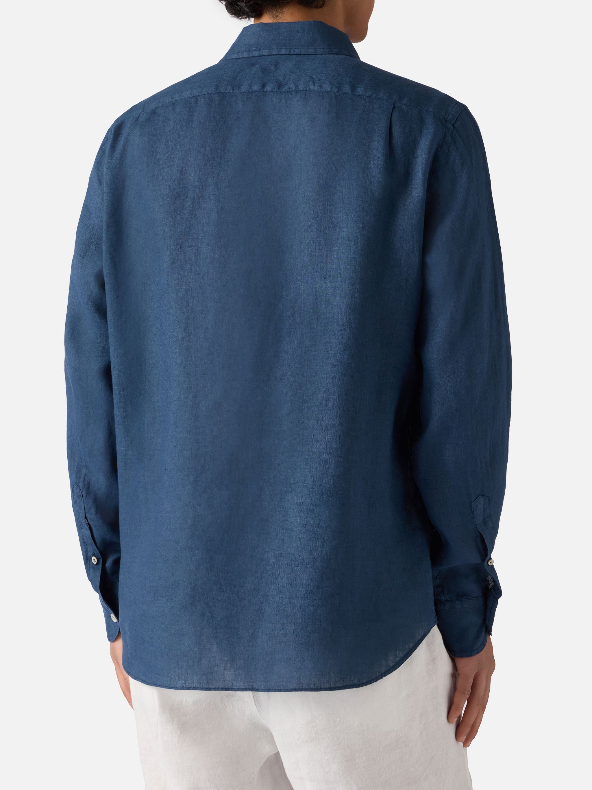 Blue Navy Raphael Shirt Pure Linen