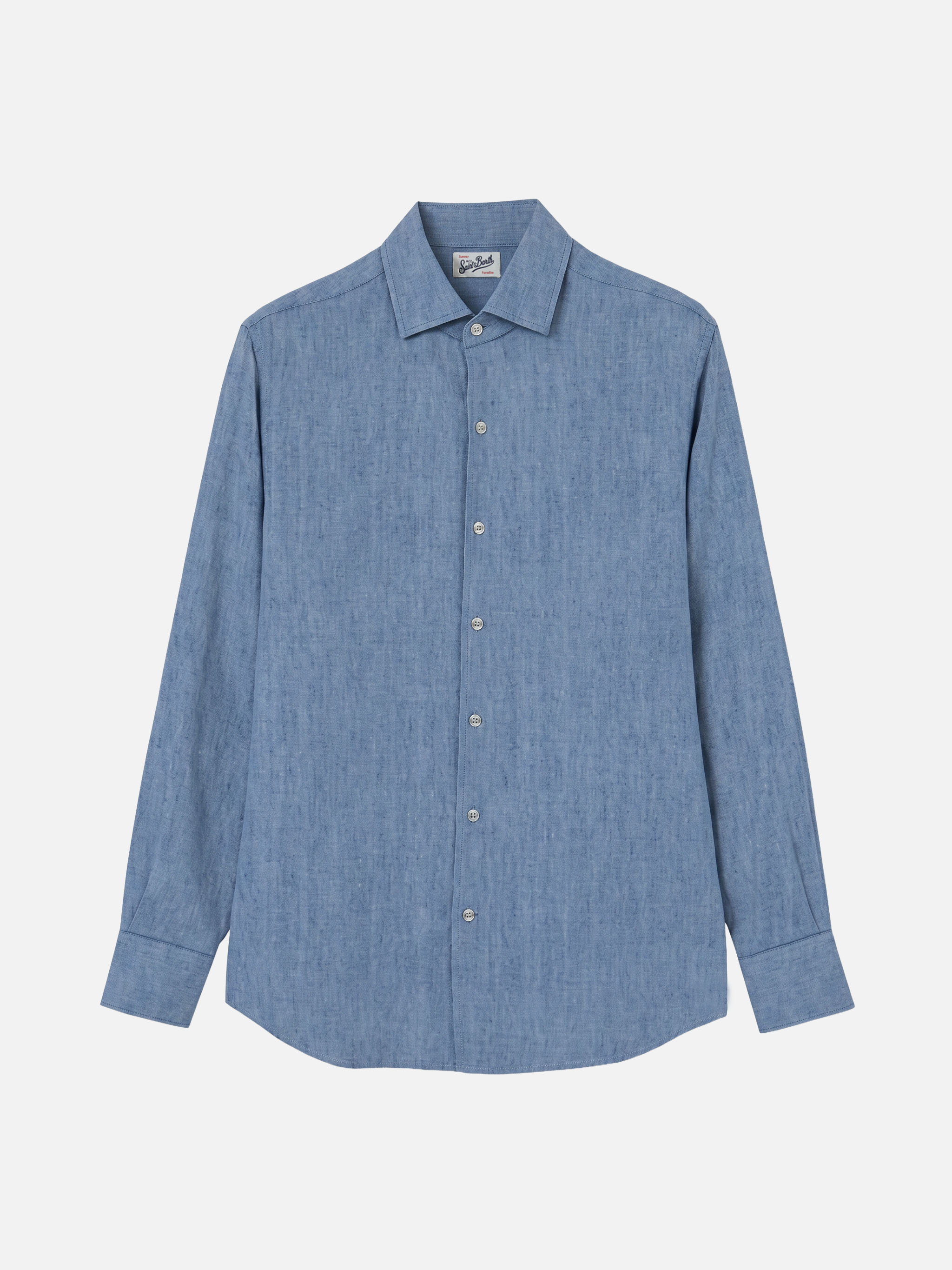 Raphael Shirt Light Denim Chambray Blue