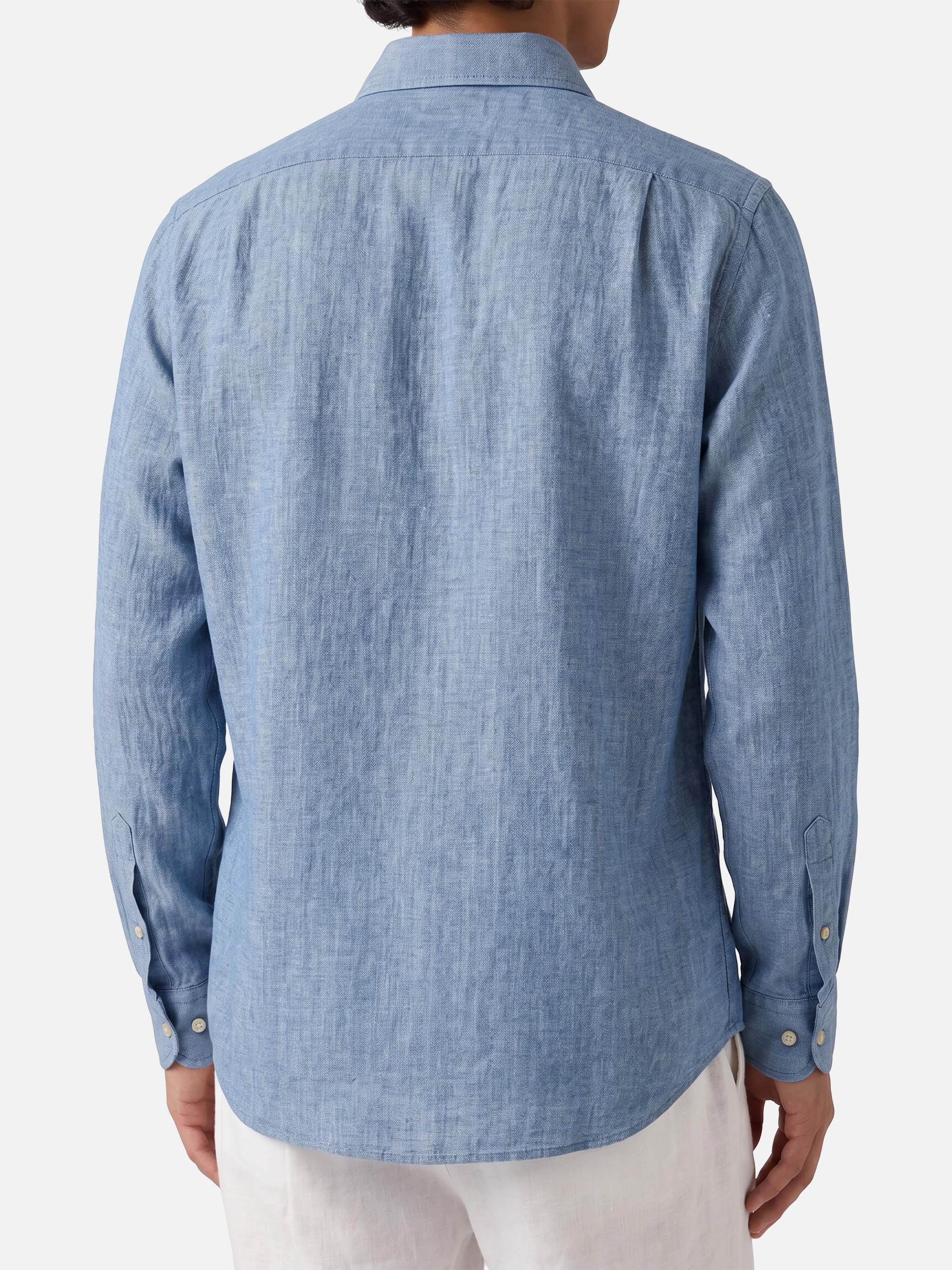 Raphael Shirt Light Denim Chambray Blue