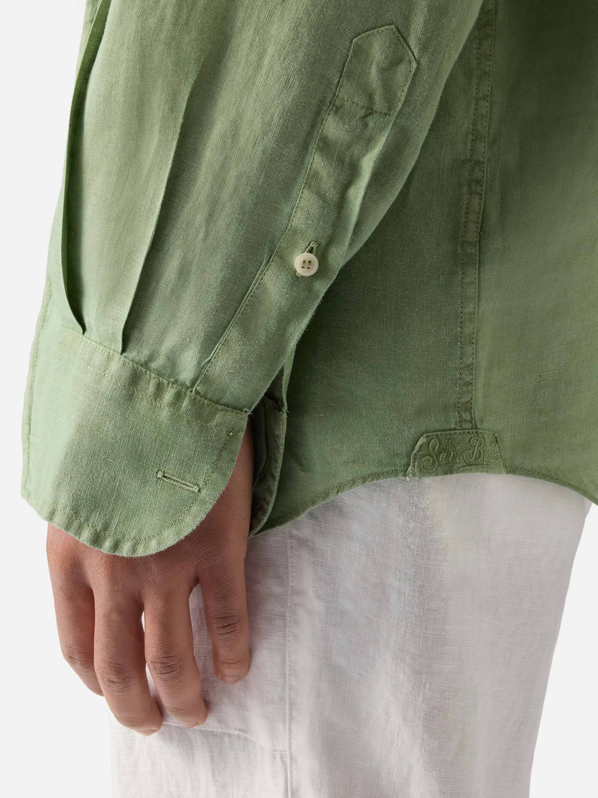 Sage Green Raphael Shirt Pure Linen