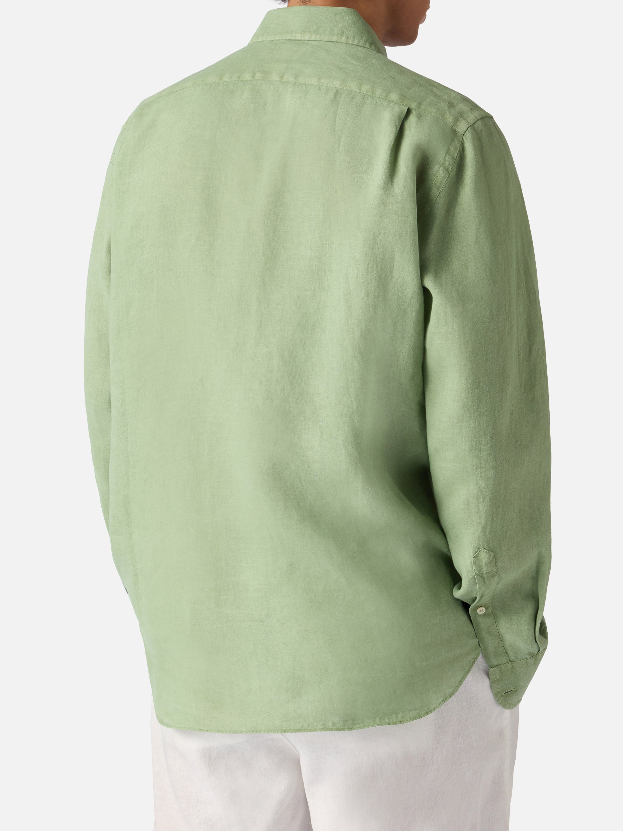 Sage Green Raphael Shirt Pure Linen