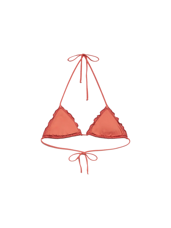 Sagittarius Shimmer Brick Red Classic Triangle Top