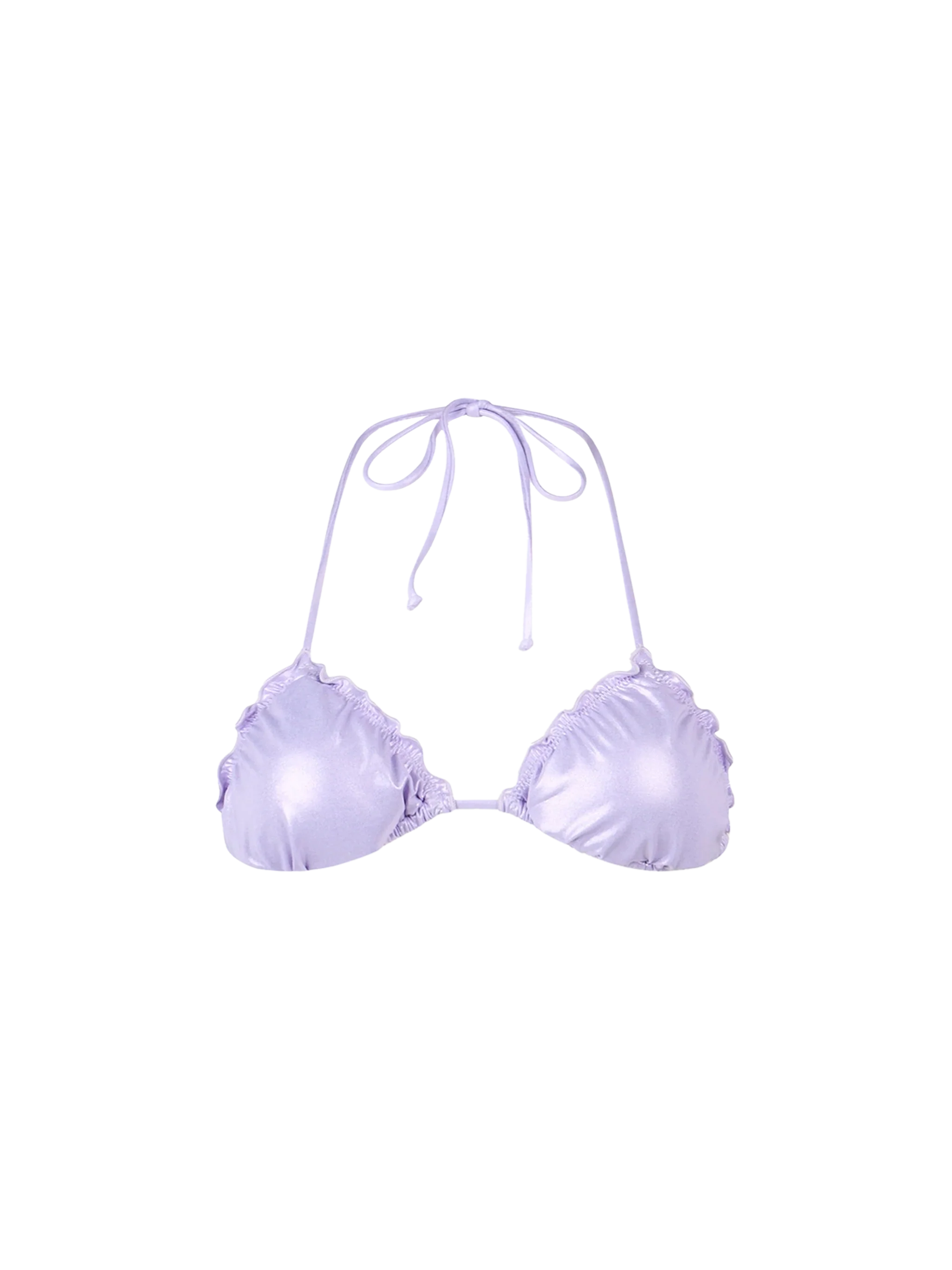 Sagittarius Lilac Lurex Triangle Bikini Top Pink