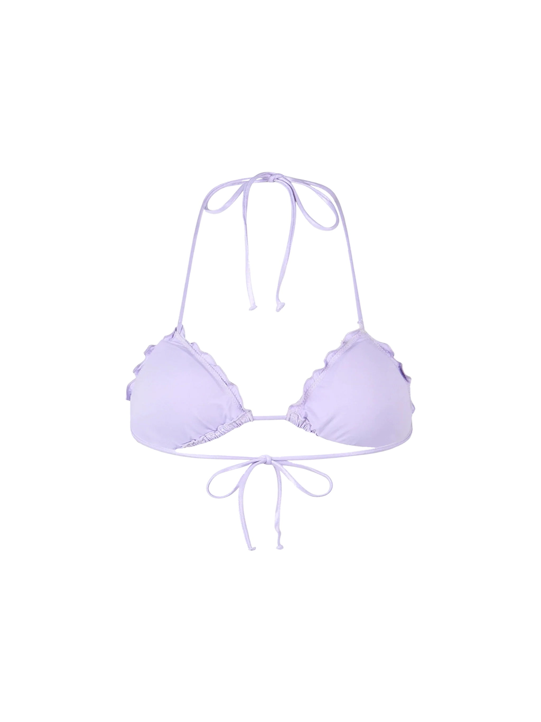 Sagittarius Lilac Lurex Triangle Bikini Top Pink