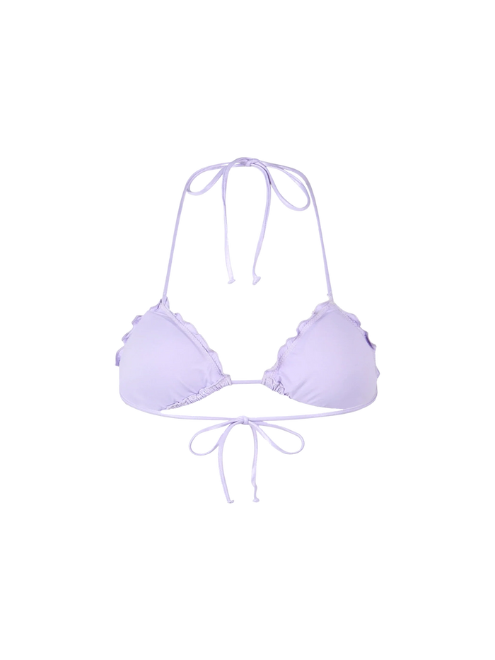 Sagittarius Lilac Lurex Triangle Bikini Top Pink