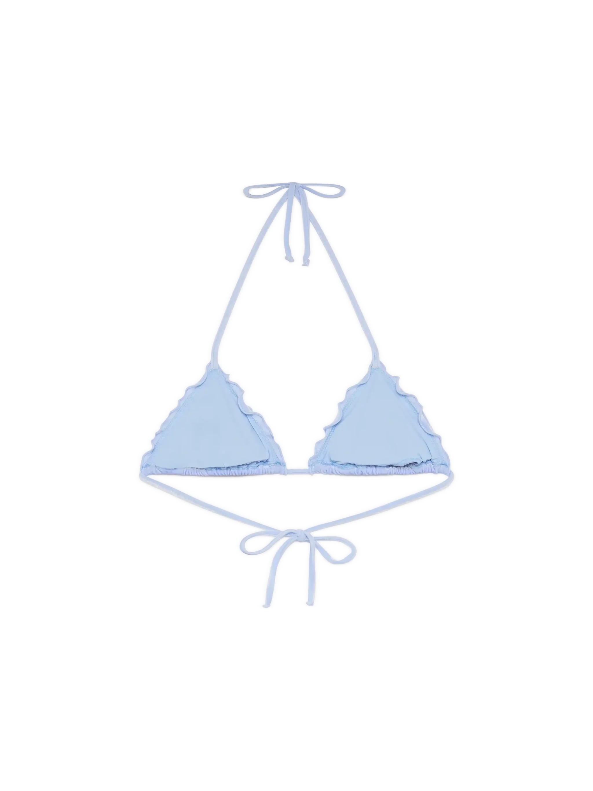 Sagittarius Light Blue Velvet Classic Triangle Top Sky
