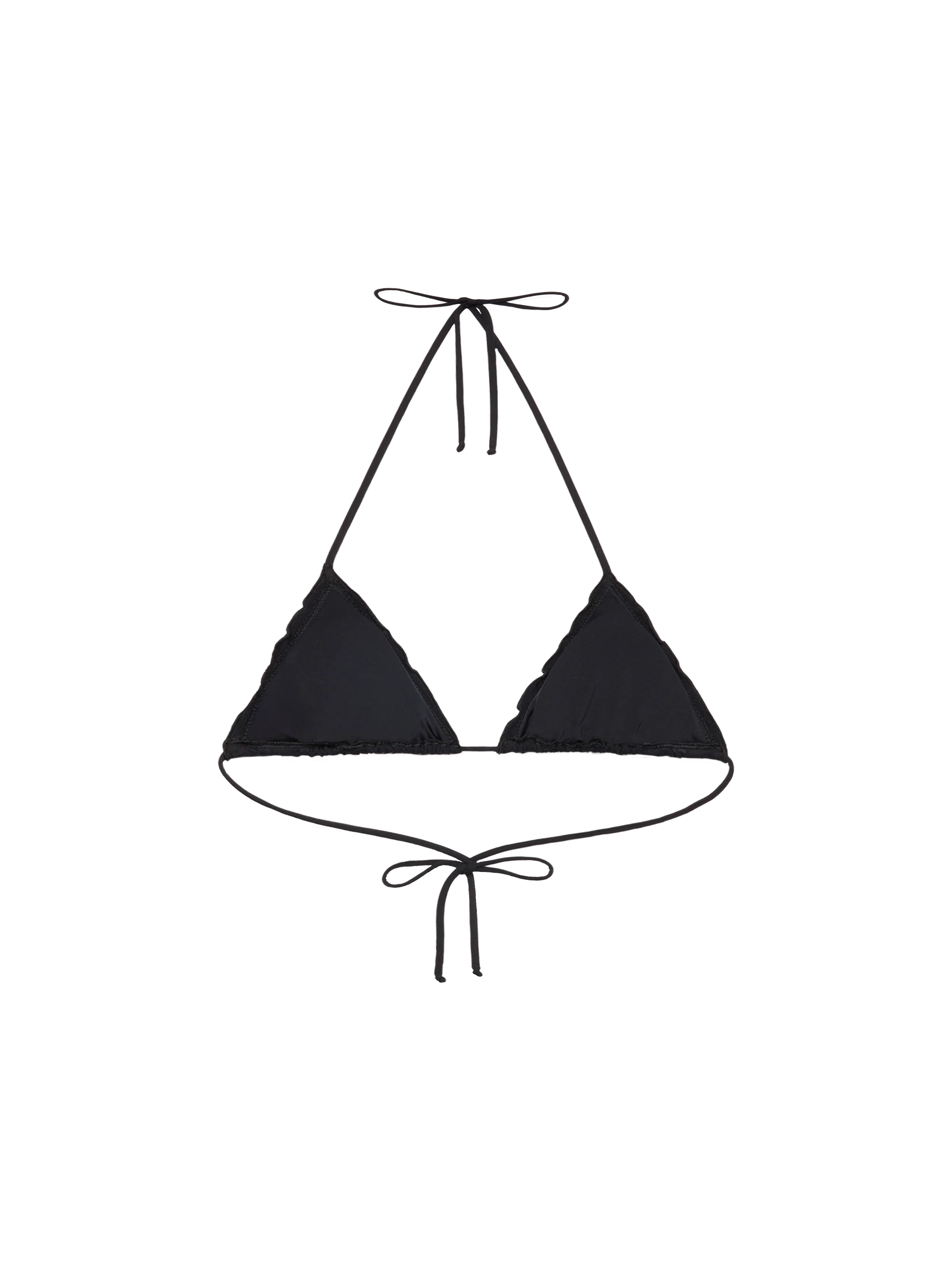 Sagittarius Classic Black Sangallo Lace Triangle Top __single__