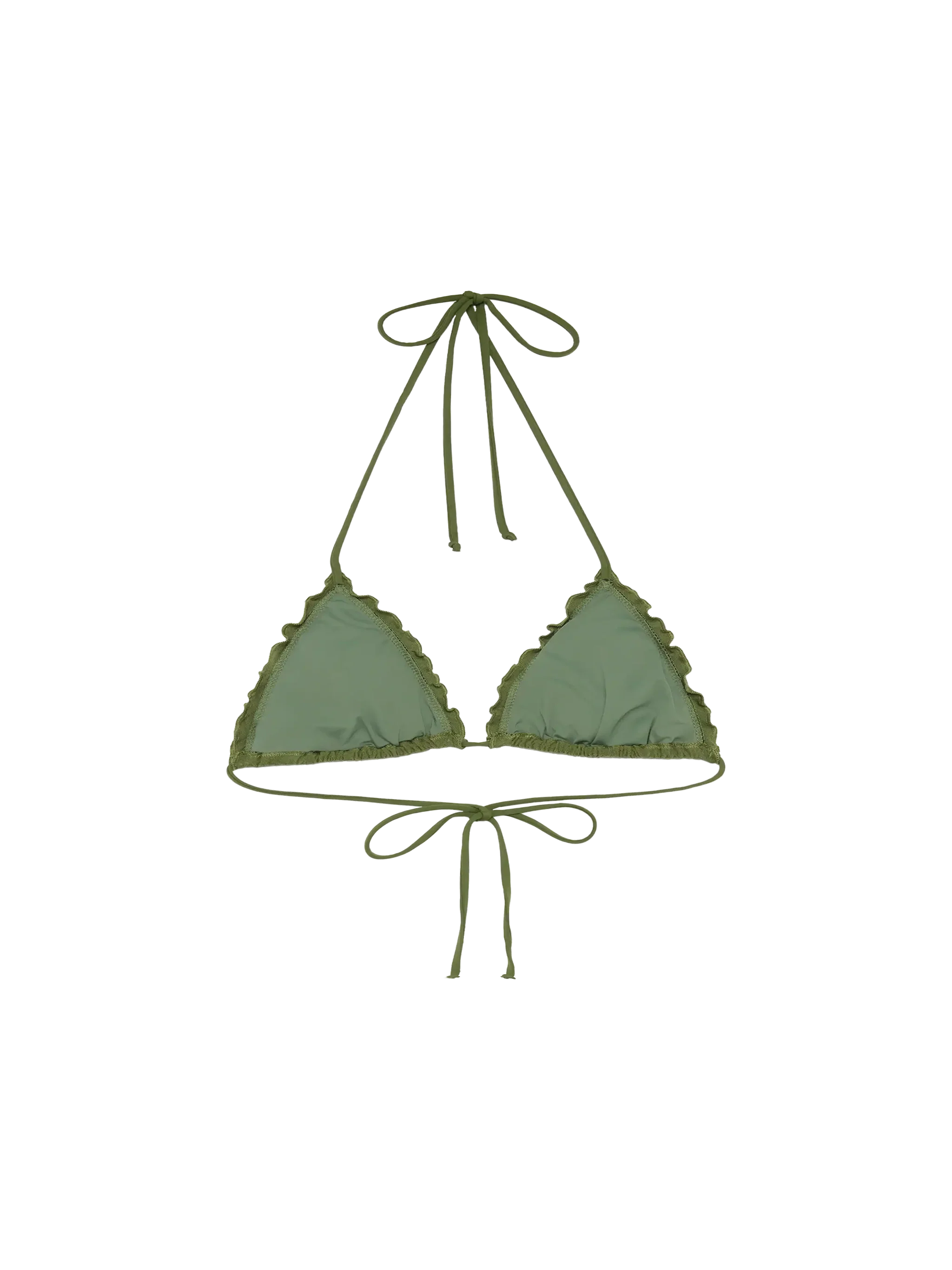 Sagittarius Zebra Embossed Classic Triangle Top Green