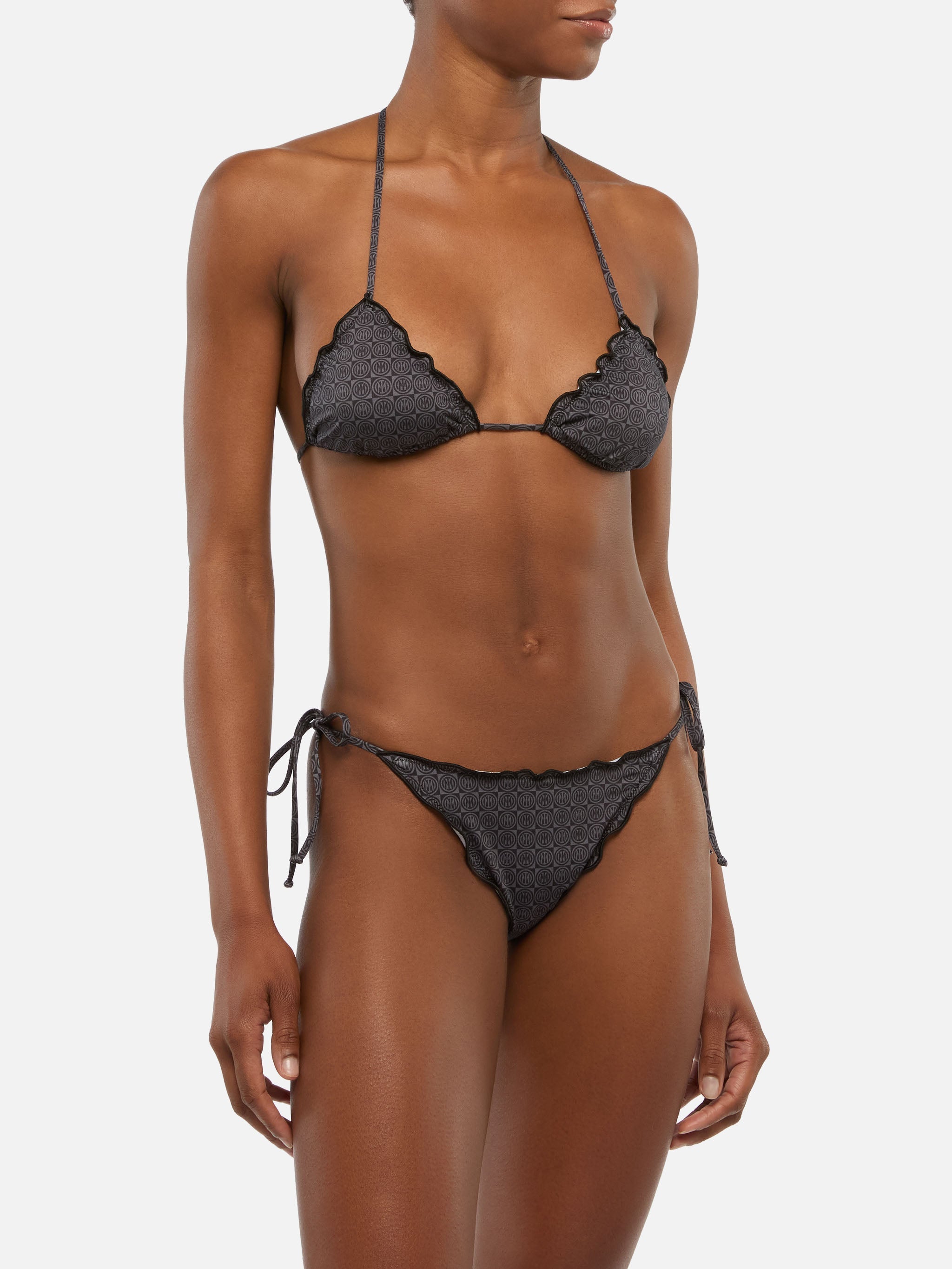 Classic Triangle Bikini Sagitami With Inter Print | Fc Special Edition Black