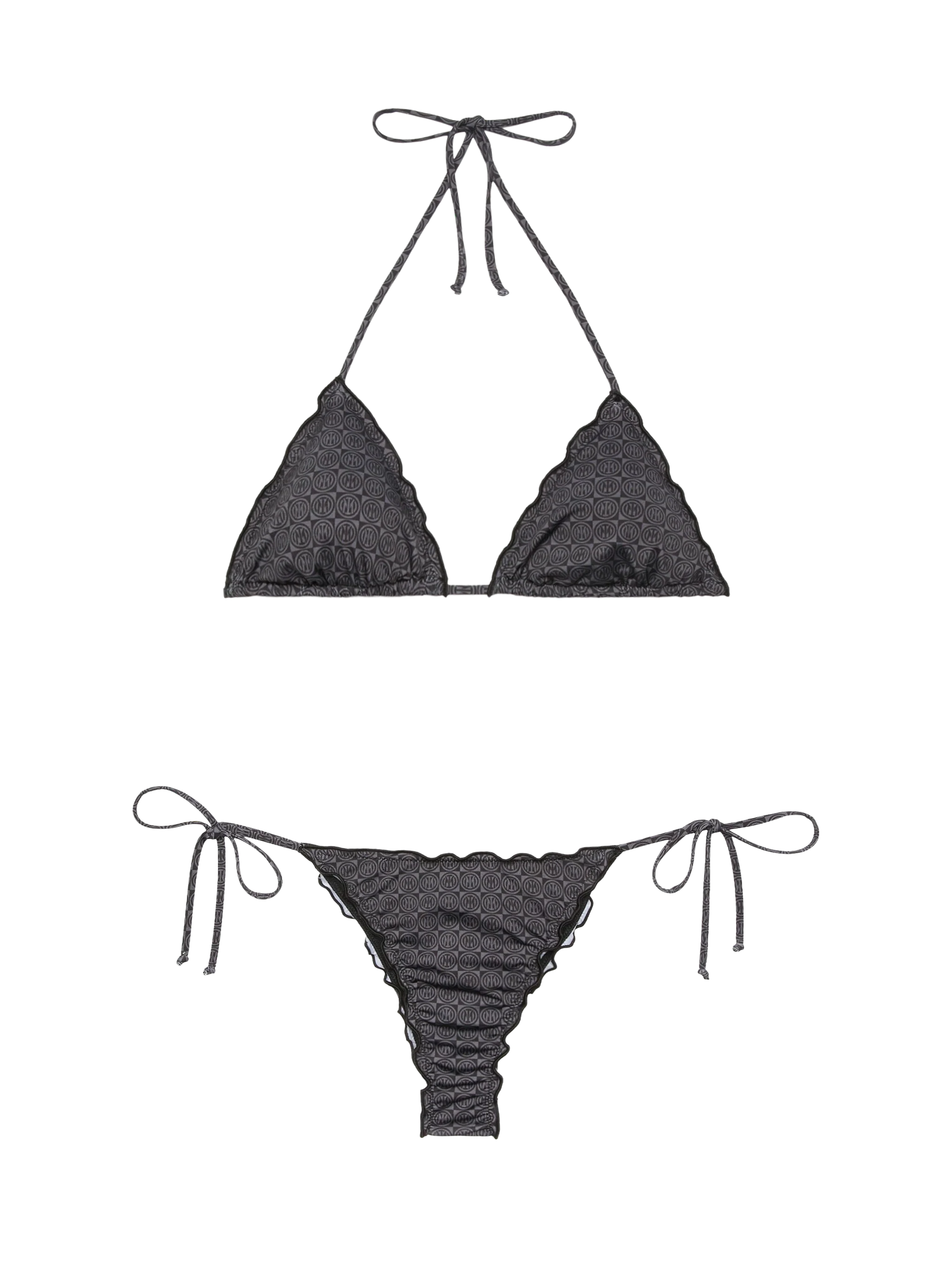 Classic Triangle Bikini Sagitami With Inter Print | Fc Special Edition Black
