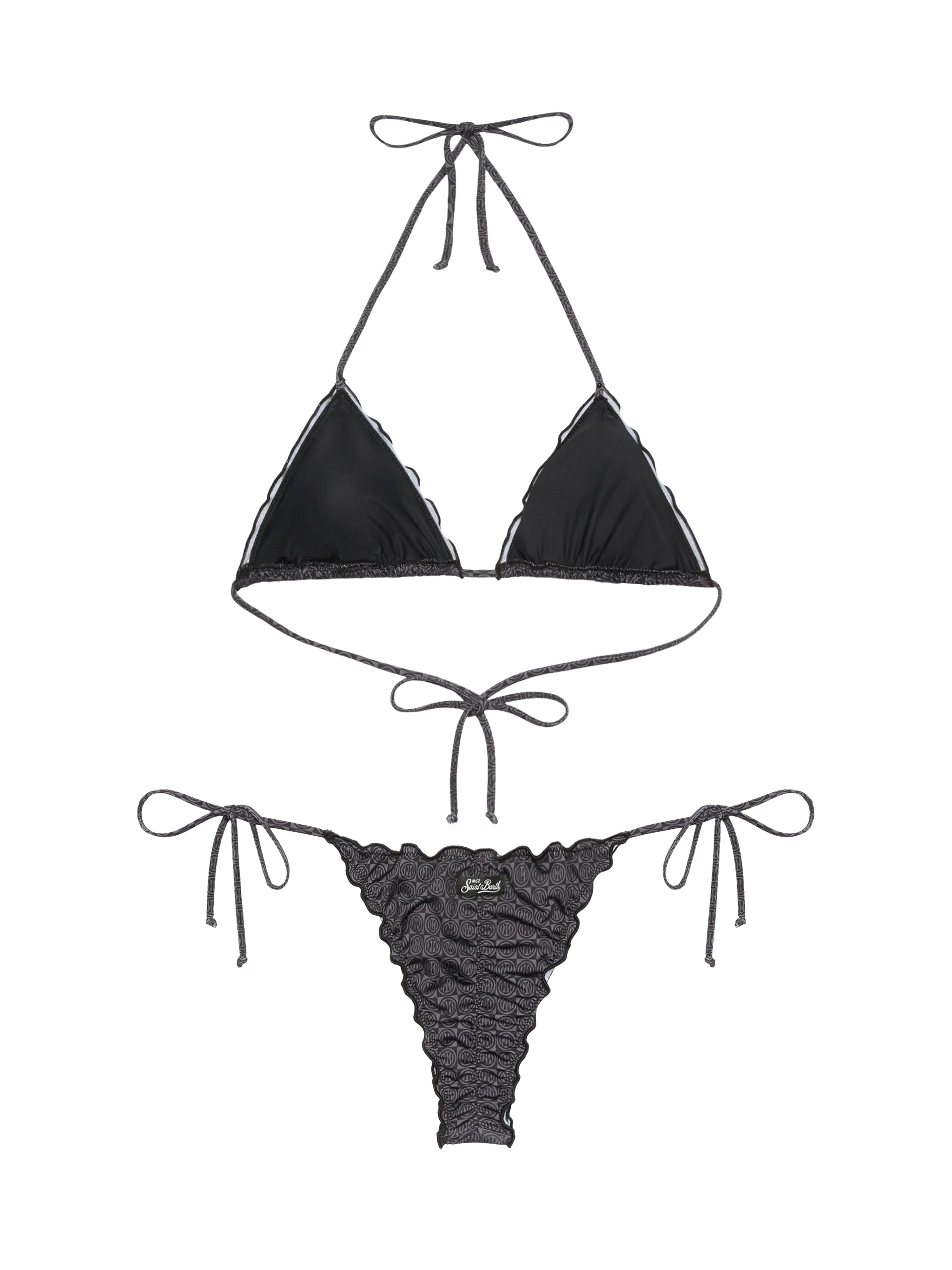 Classic Triangle Bikini Sagitami With Inter Print | Fc Special Edition Black