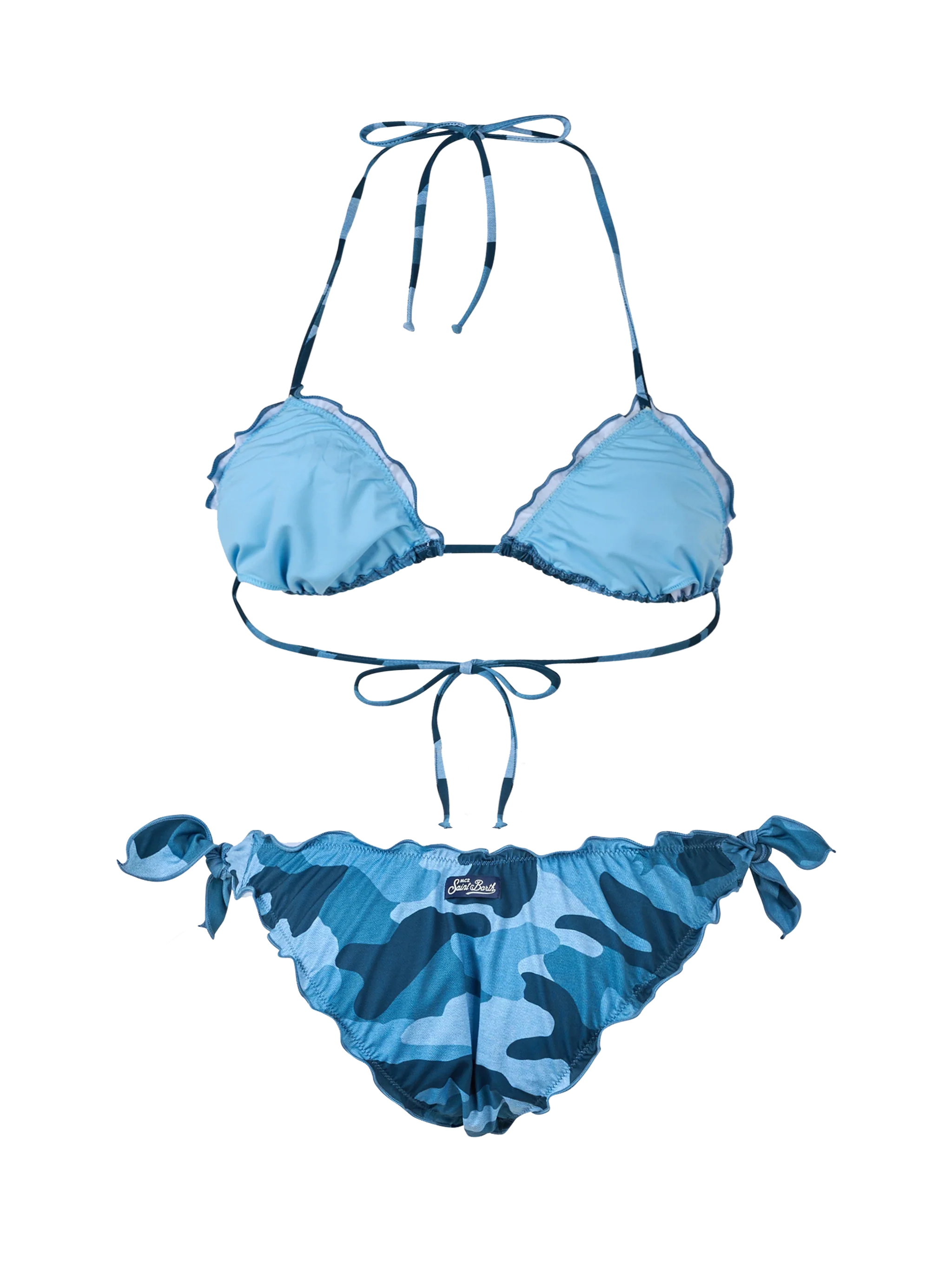 Denim Camouflage Sarius Triangle Bikini Sky