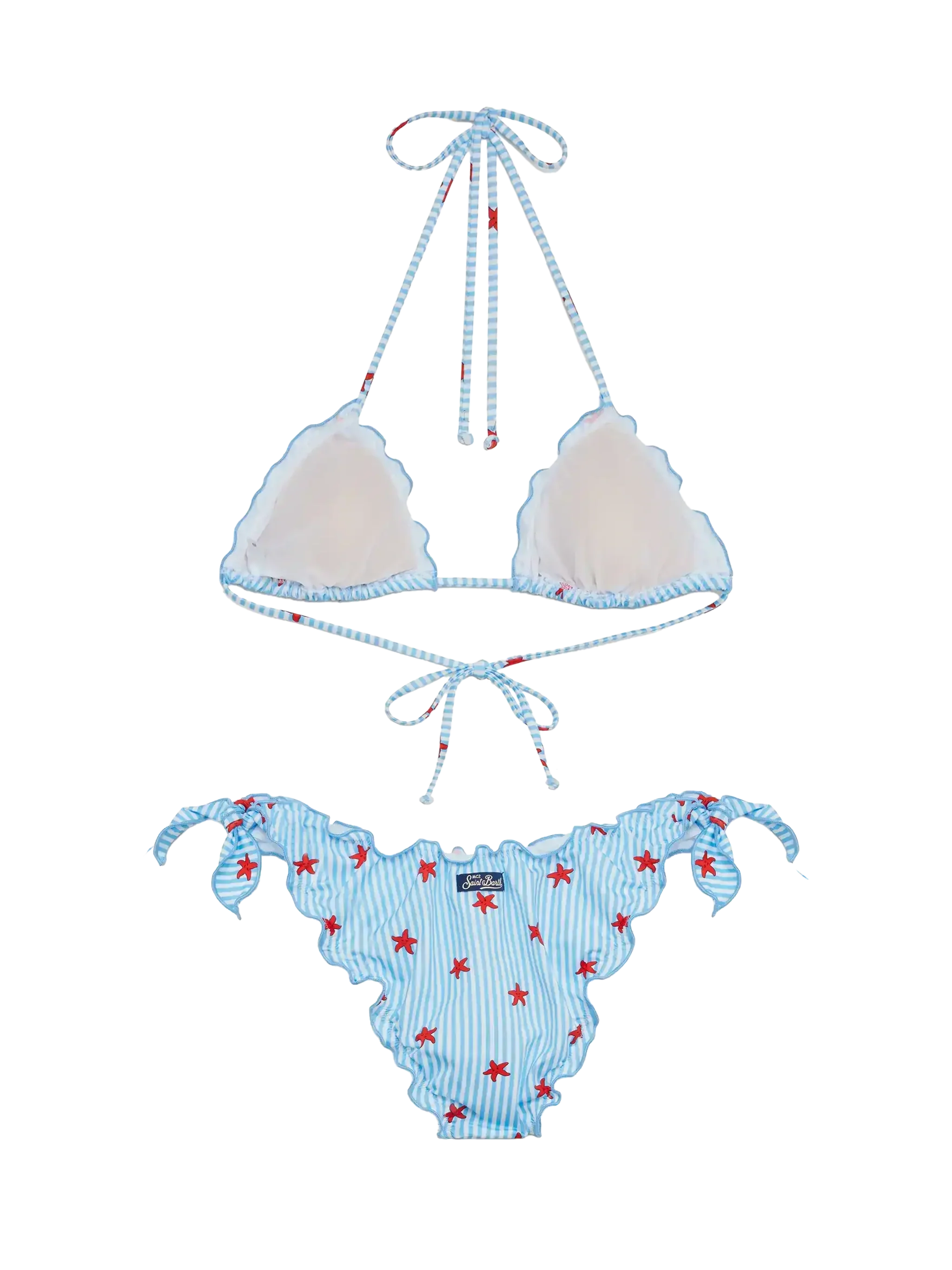 Sarius Triangle Classic Bikini With Starfish Print Blue
