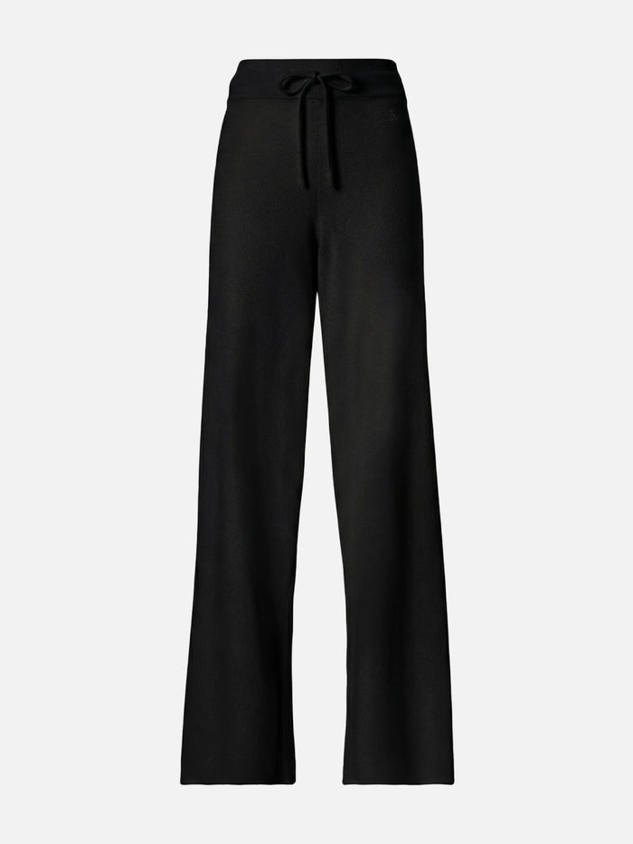 Savine Black Knitted Pants Cashmere Blend
