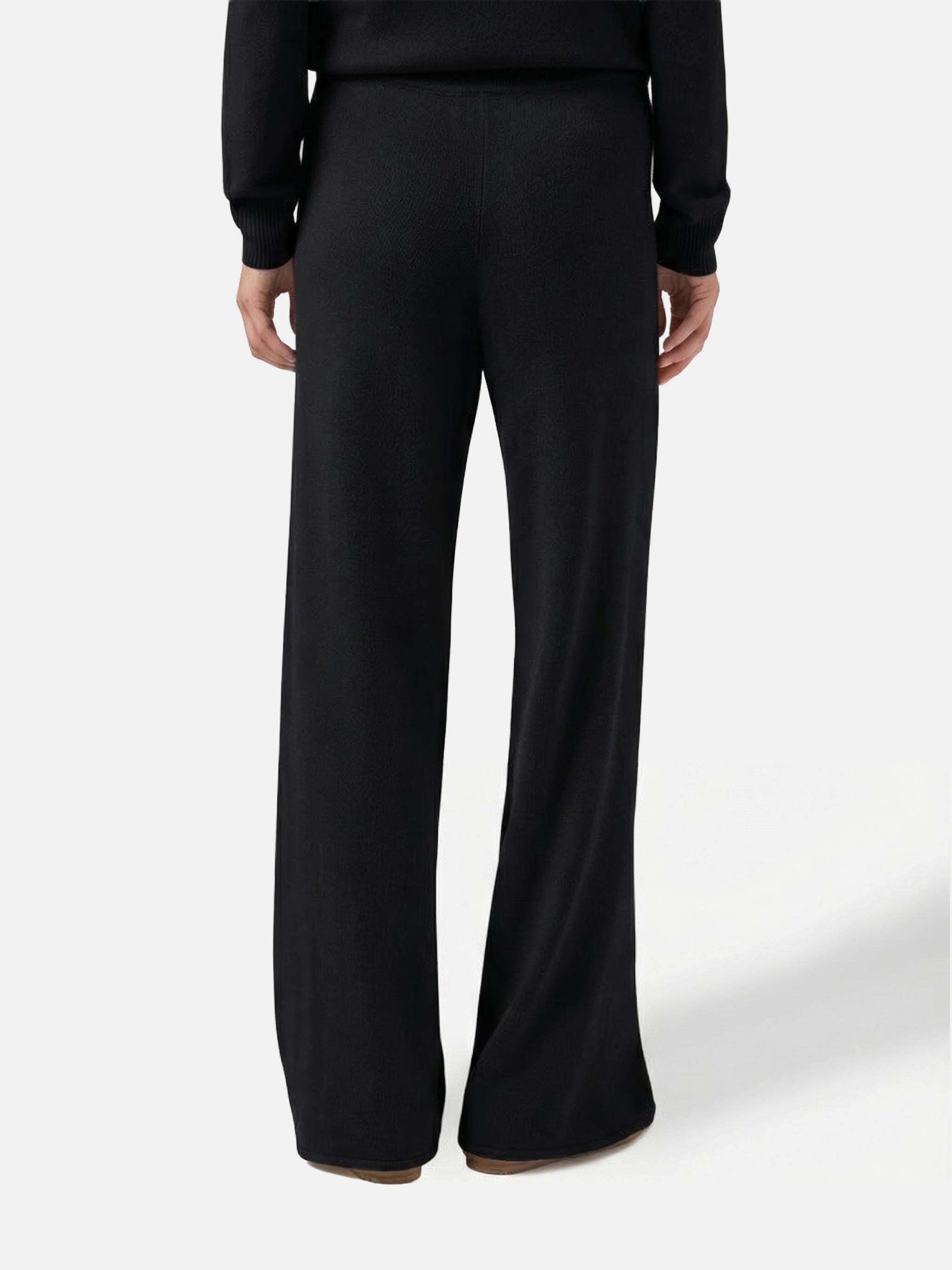 Savine Black Knitted Pants Cashmere Blend