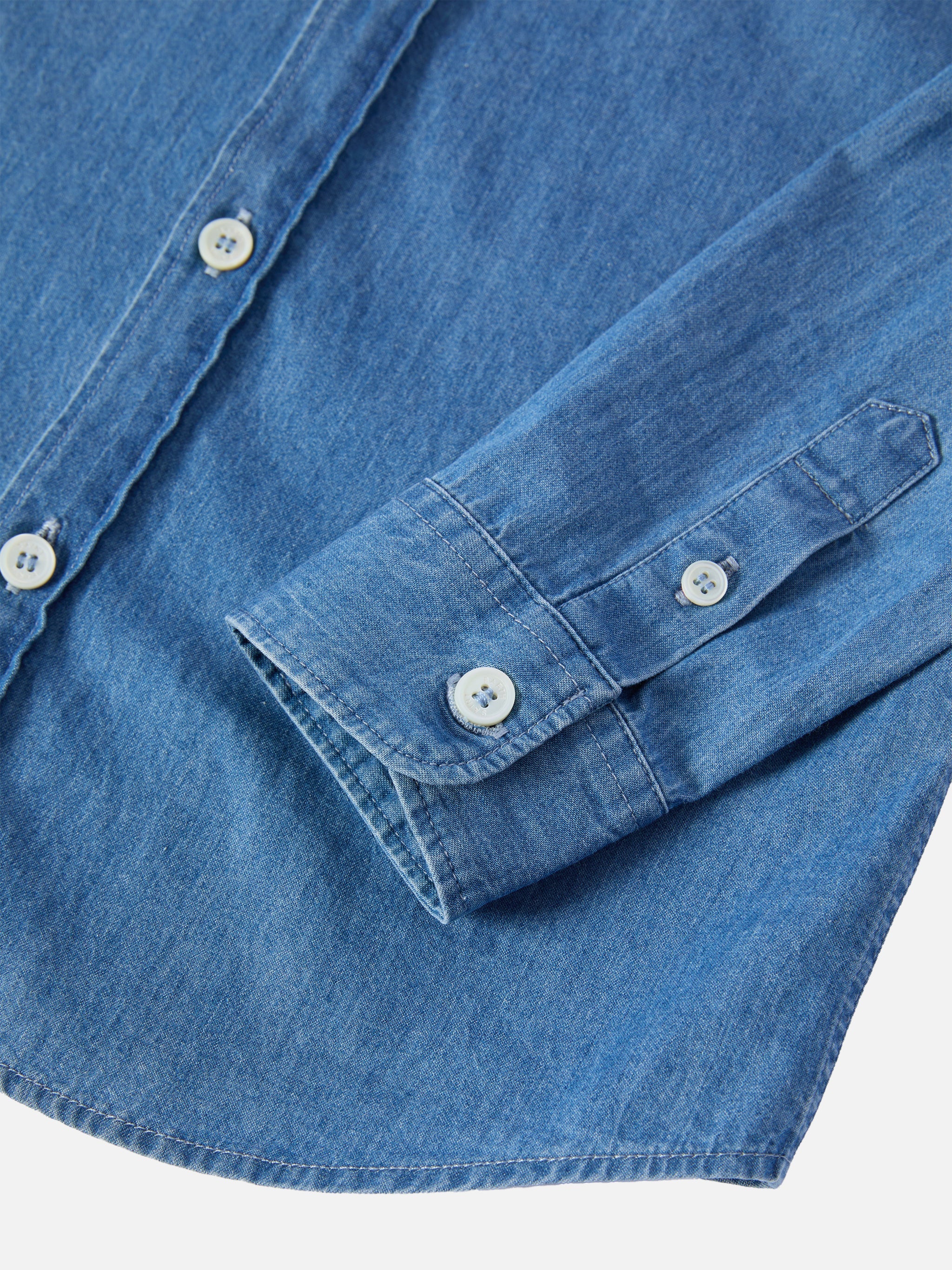 Seefeld Jr Chambray Shirt With Snoopy Print Blue