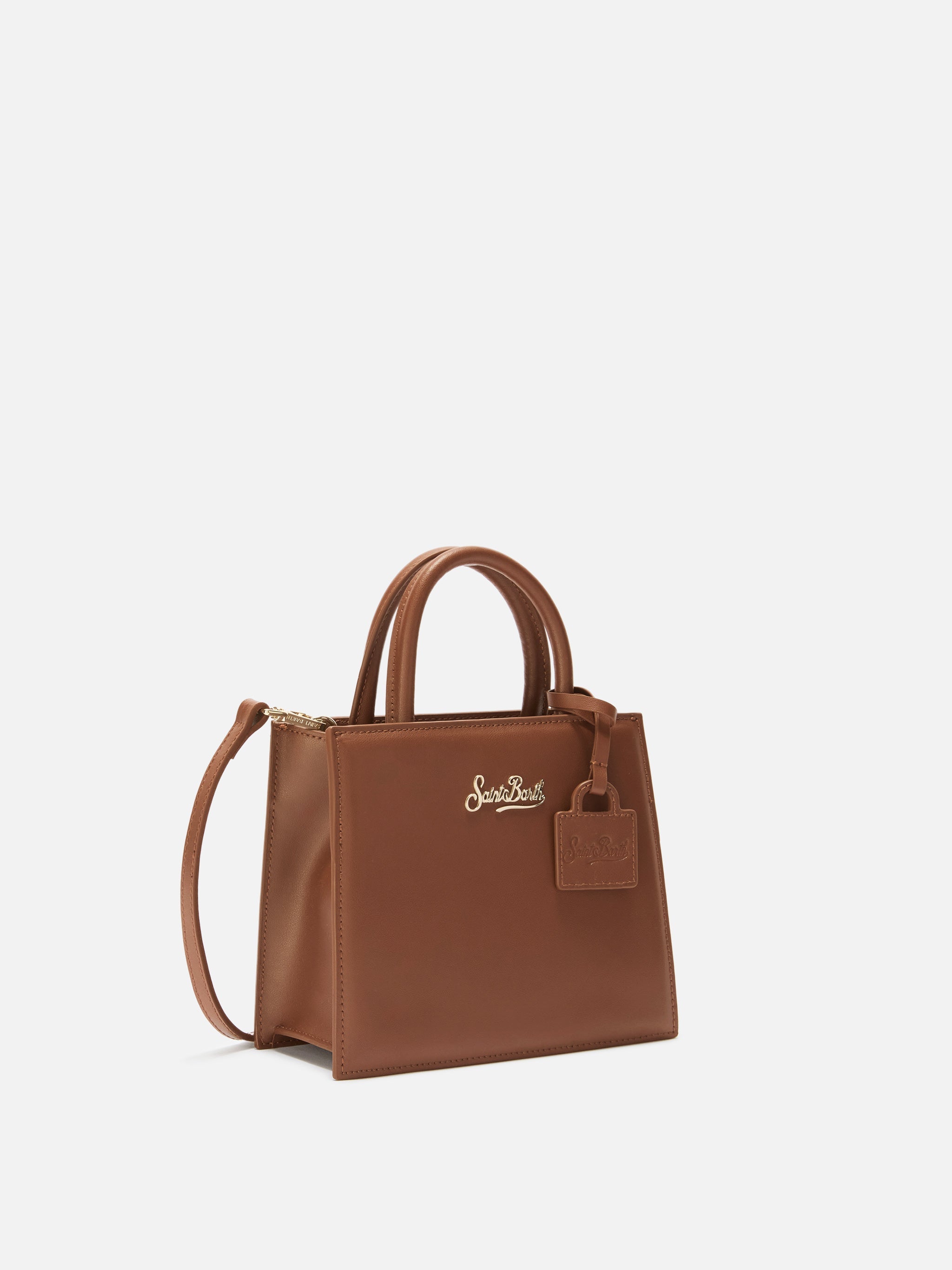 Shop Bag Mini Handbag Brown Leather