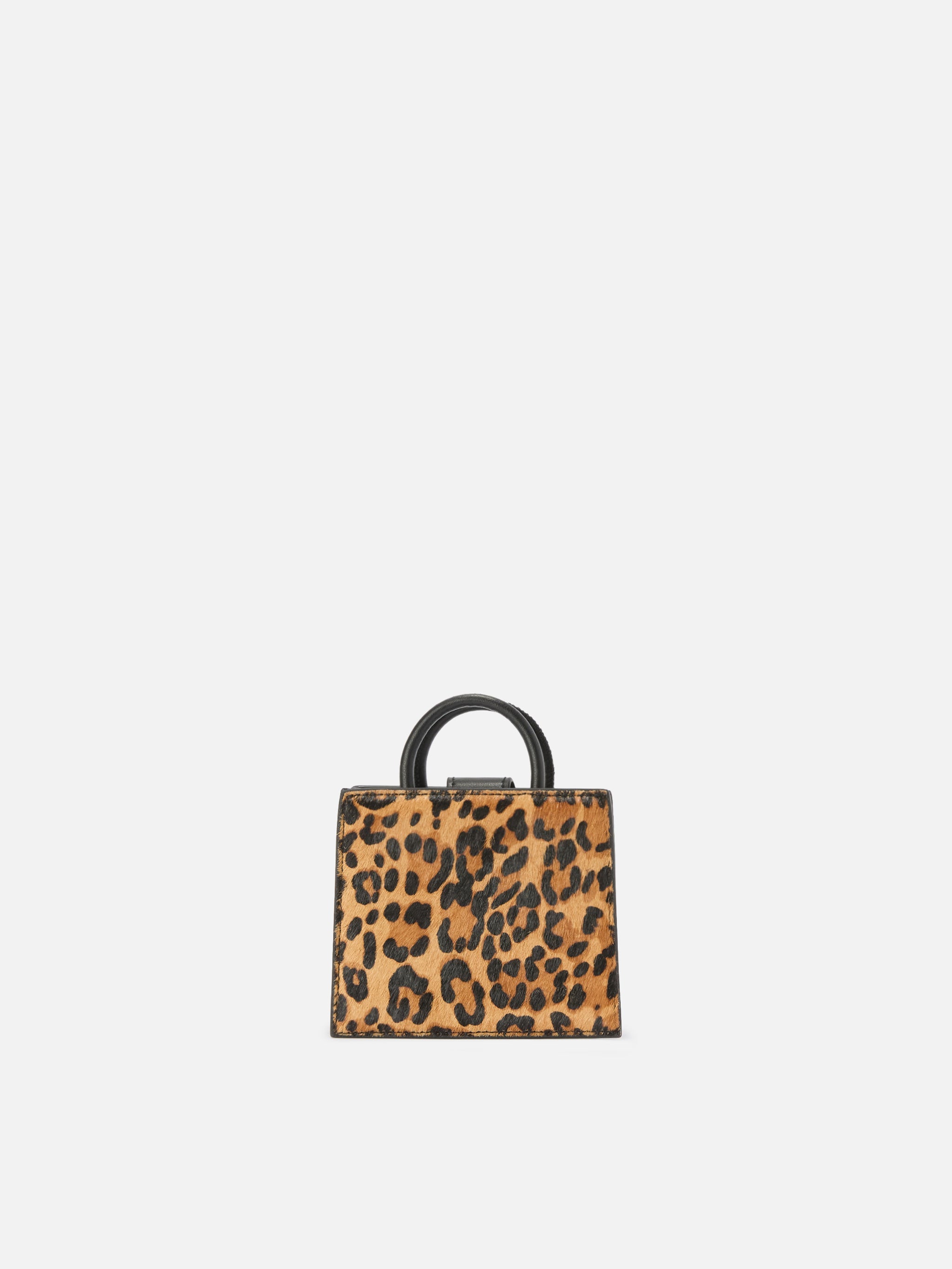 Shop Bag Micro Handbag Leopard-Print Pony Skin Leather Brown