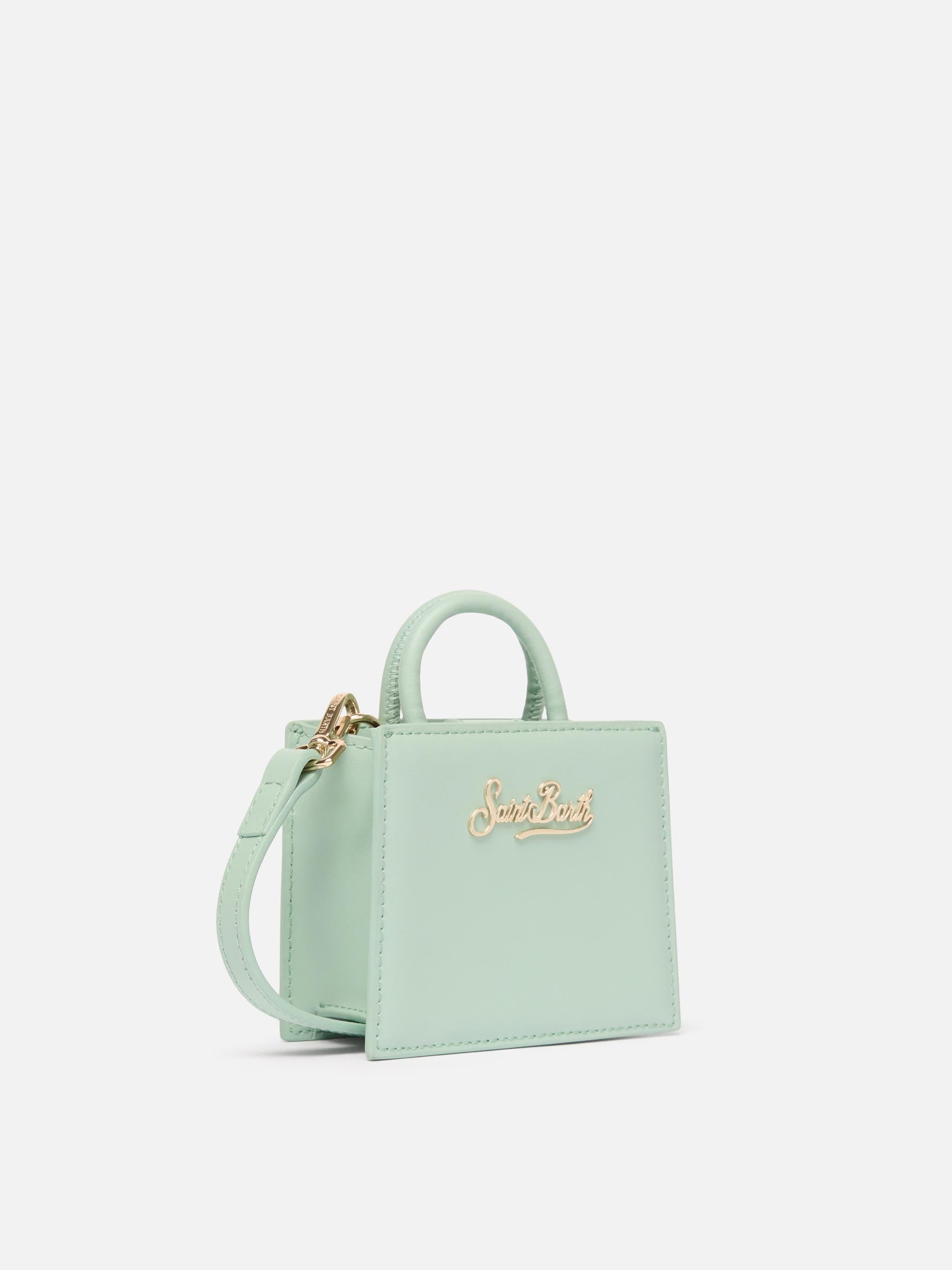 Shop Bag Micro Sage Green Leather