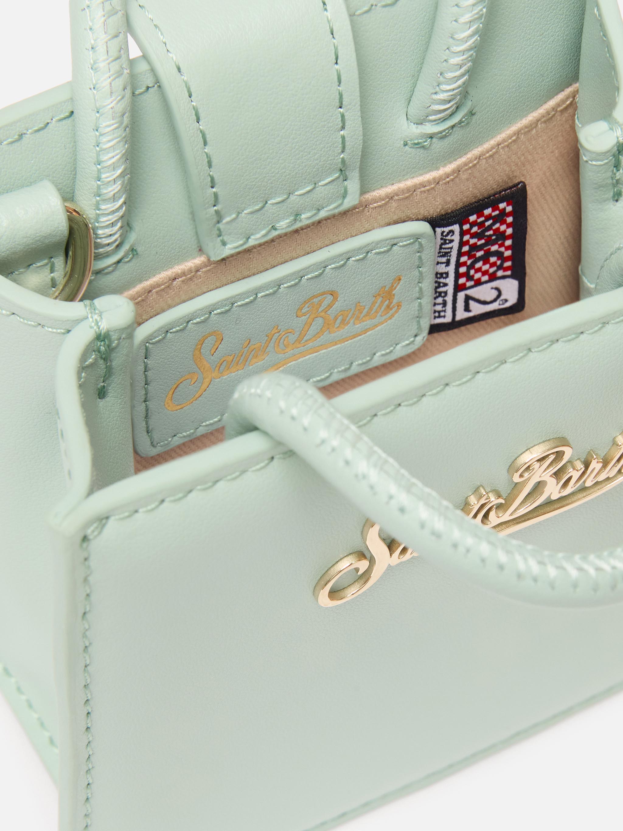 Shop Bag Micro Sage Green Leather