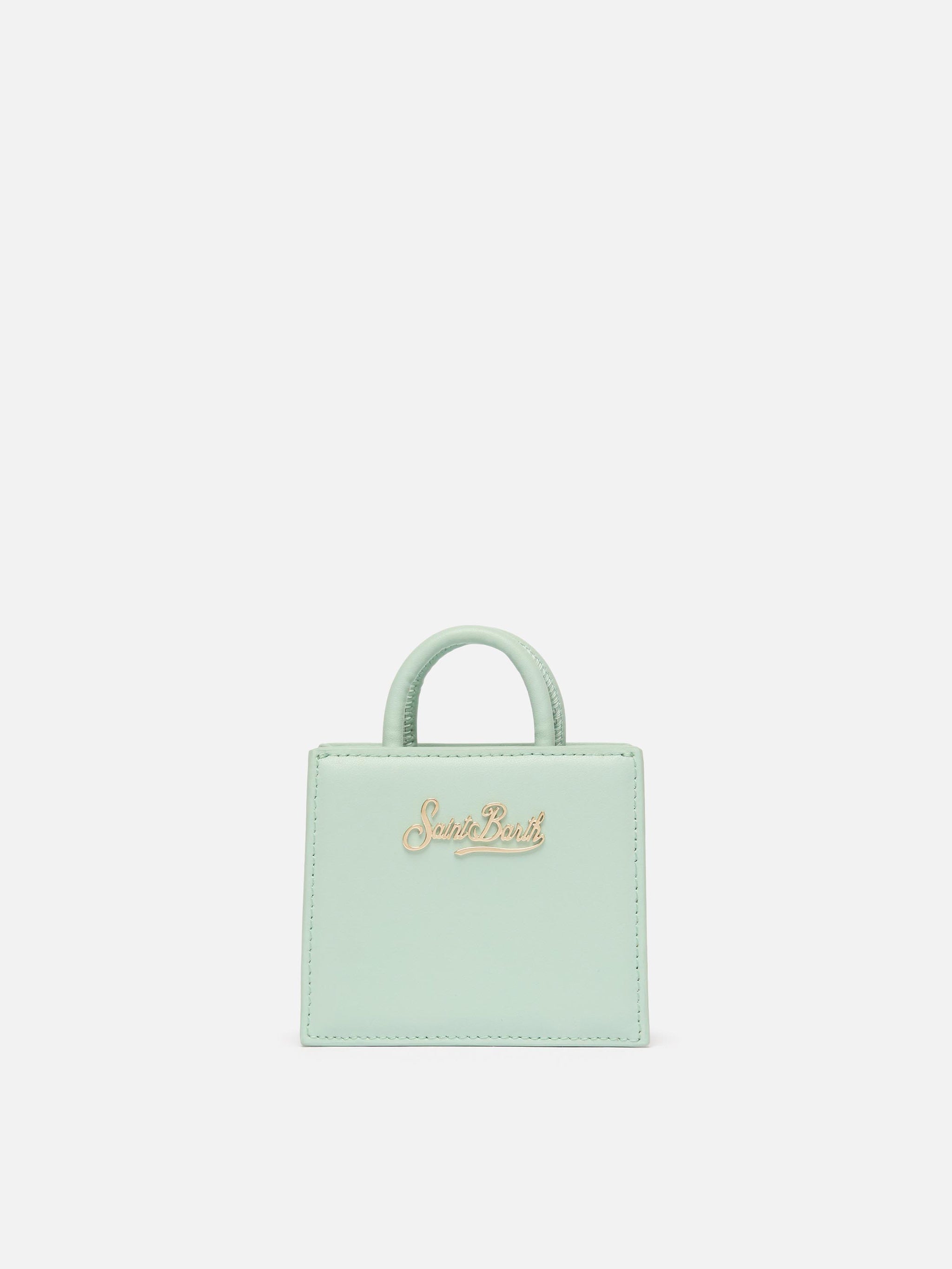 Shop Bag Micro Sage Green Leather