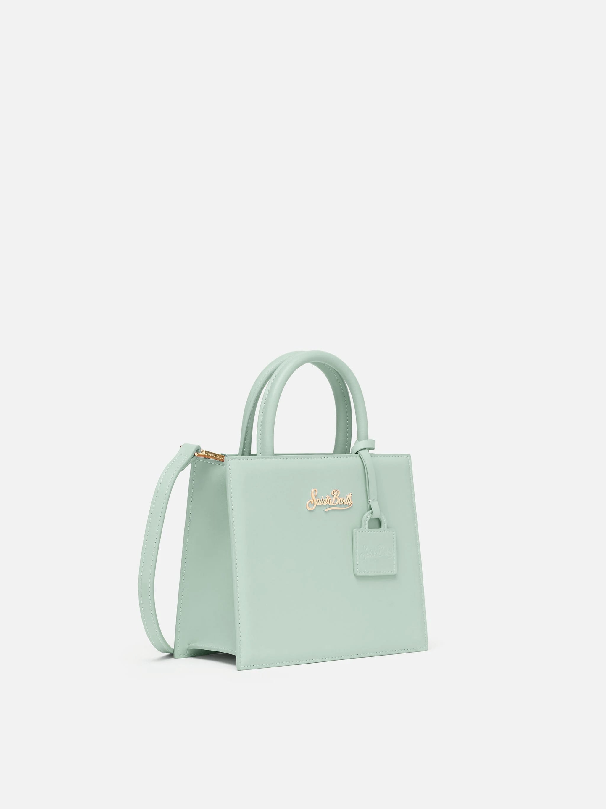 Shop Bag Mini Sage Green Leather